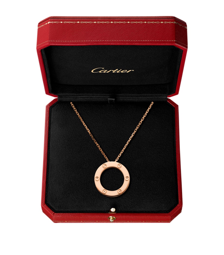Rose Gold LOVE Necklace ROSE GOLD Image 4