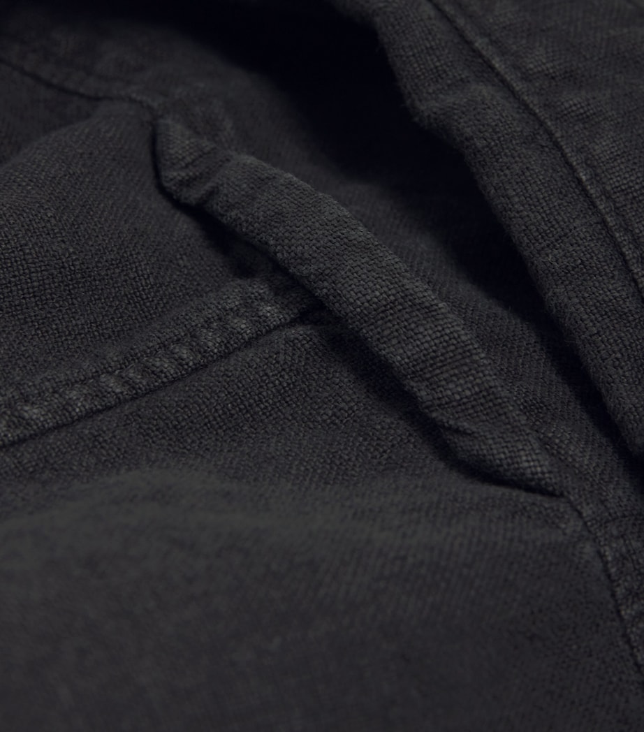 Linen Cairo Shirt WASHED BLACK Image 5