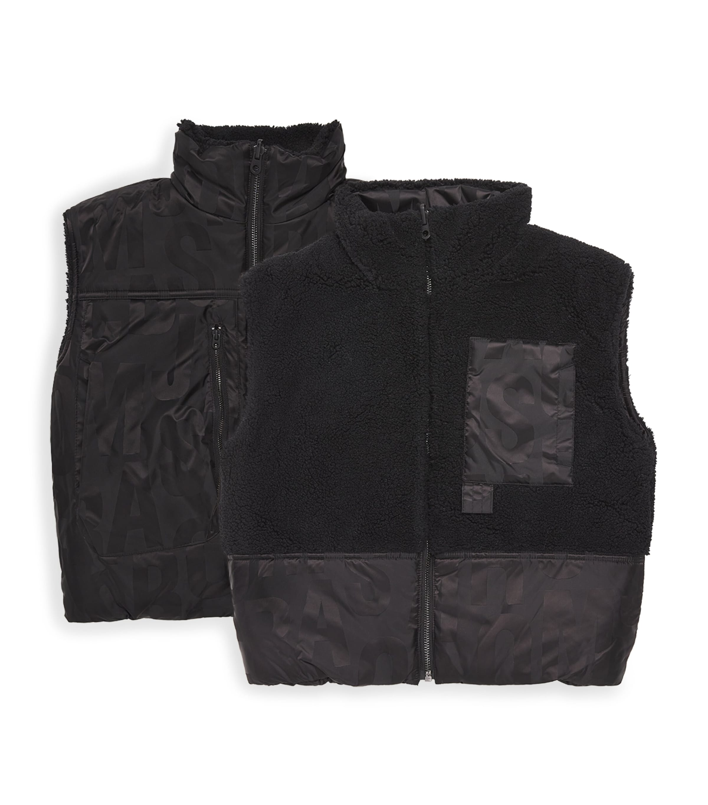 MARC JACOBS FAUX SHEARLING REVERSIBLE GILET 