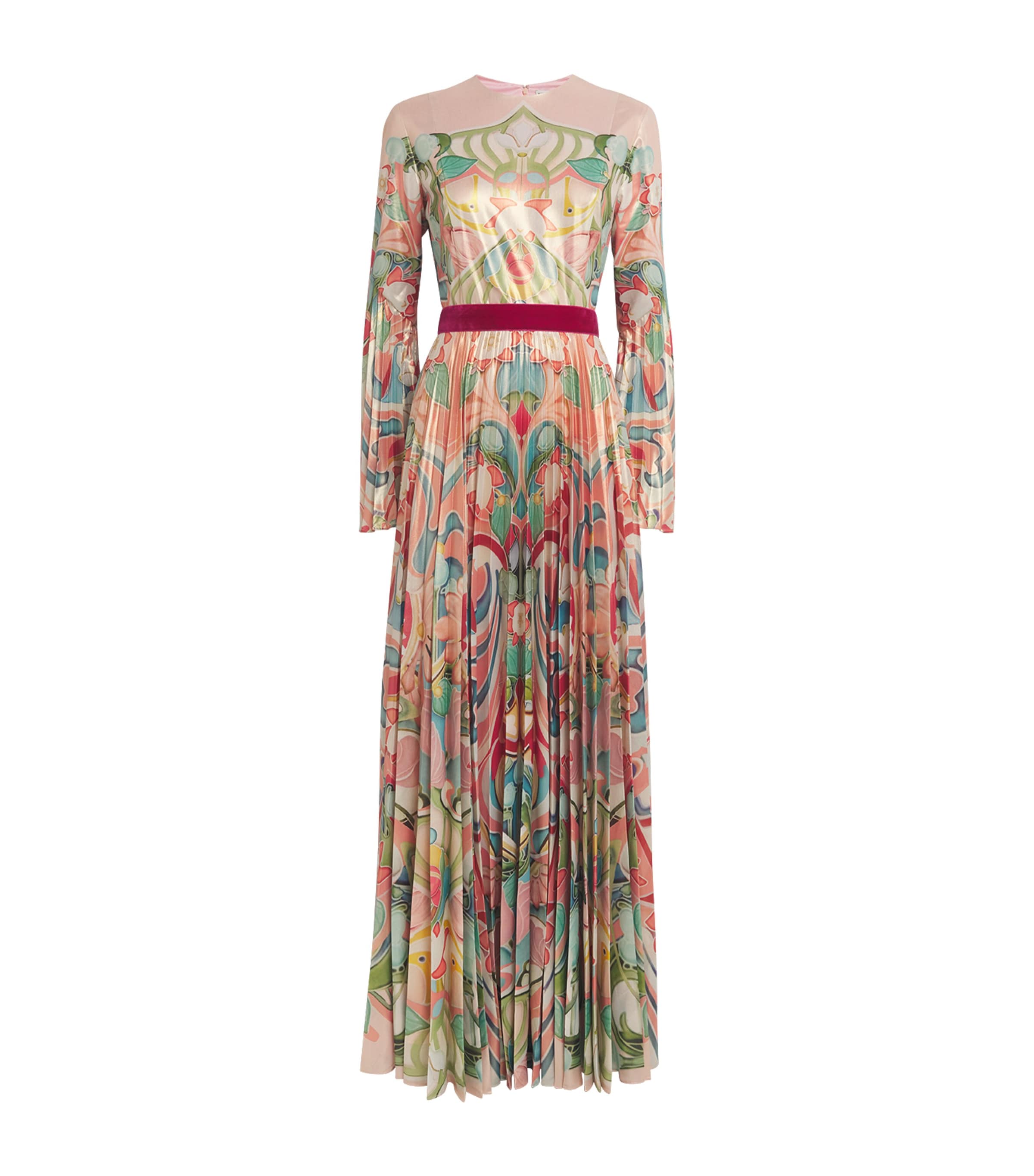 Mary Katrantzou Satin Felix Maxi Dress