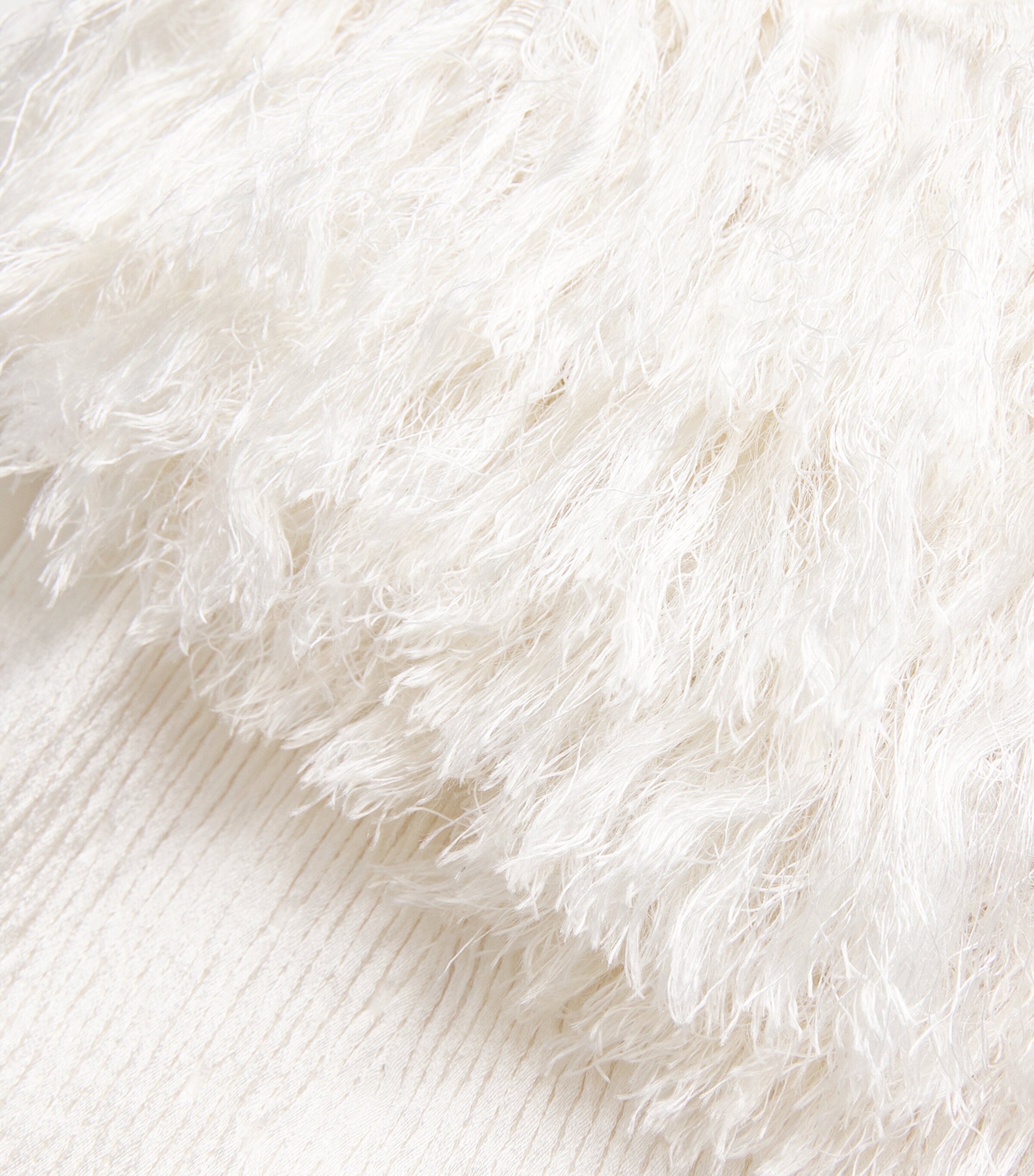 FFORME Womens Silk-Blend Fringe Mina Midi Dress Cream Image 5