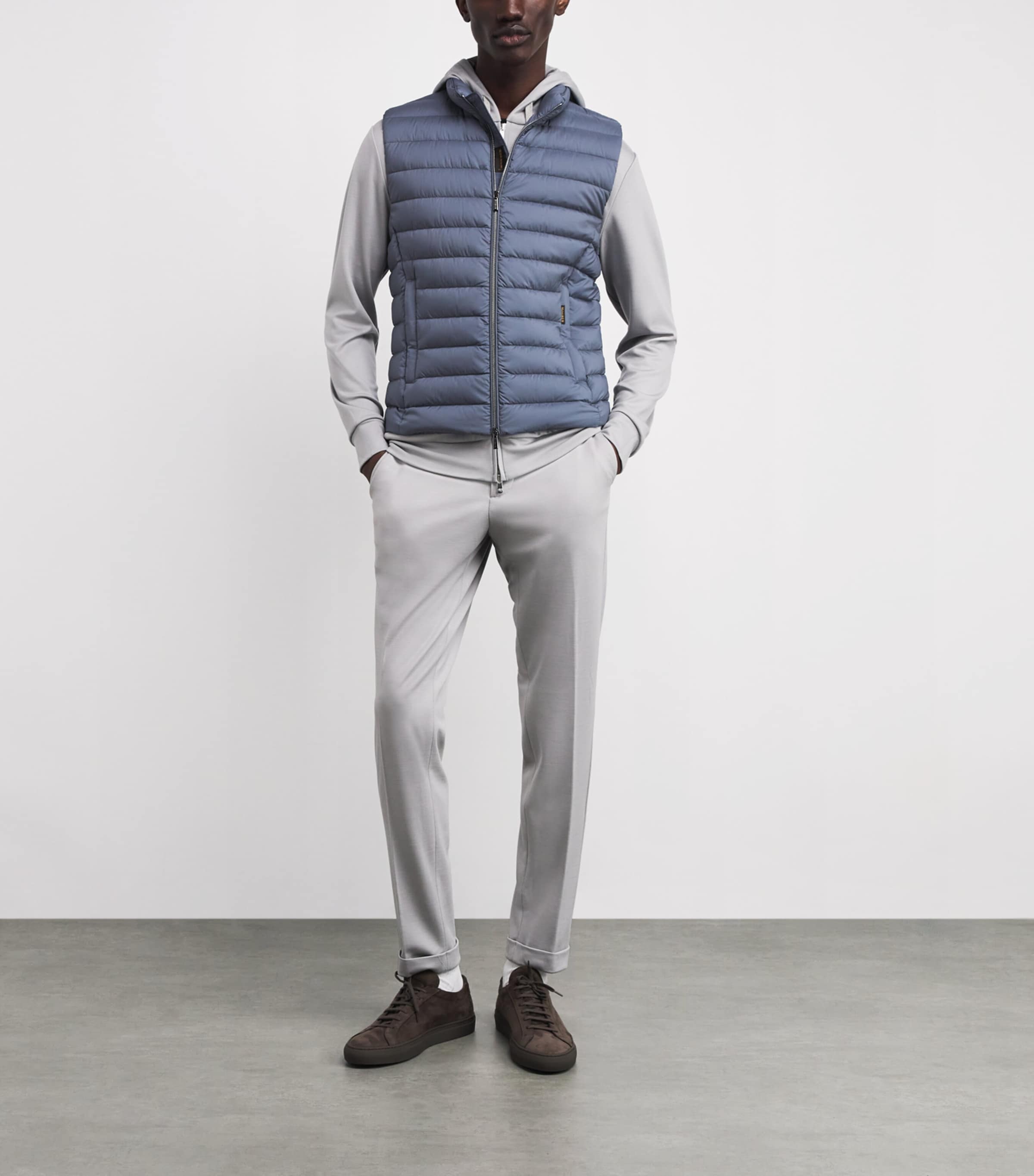 Quilted Calaf Gilet CHAMBRAY U0703 Image 2