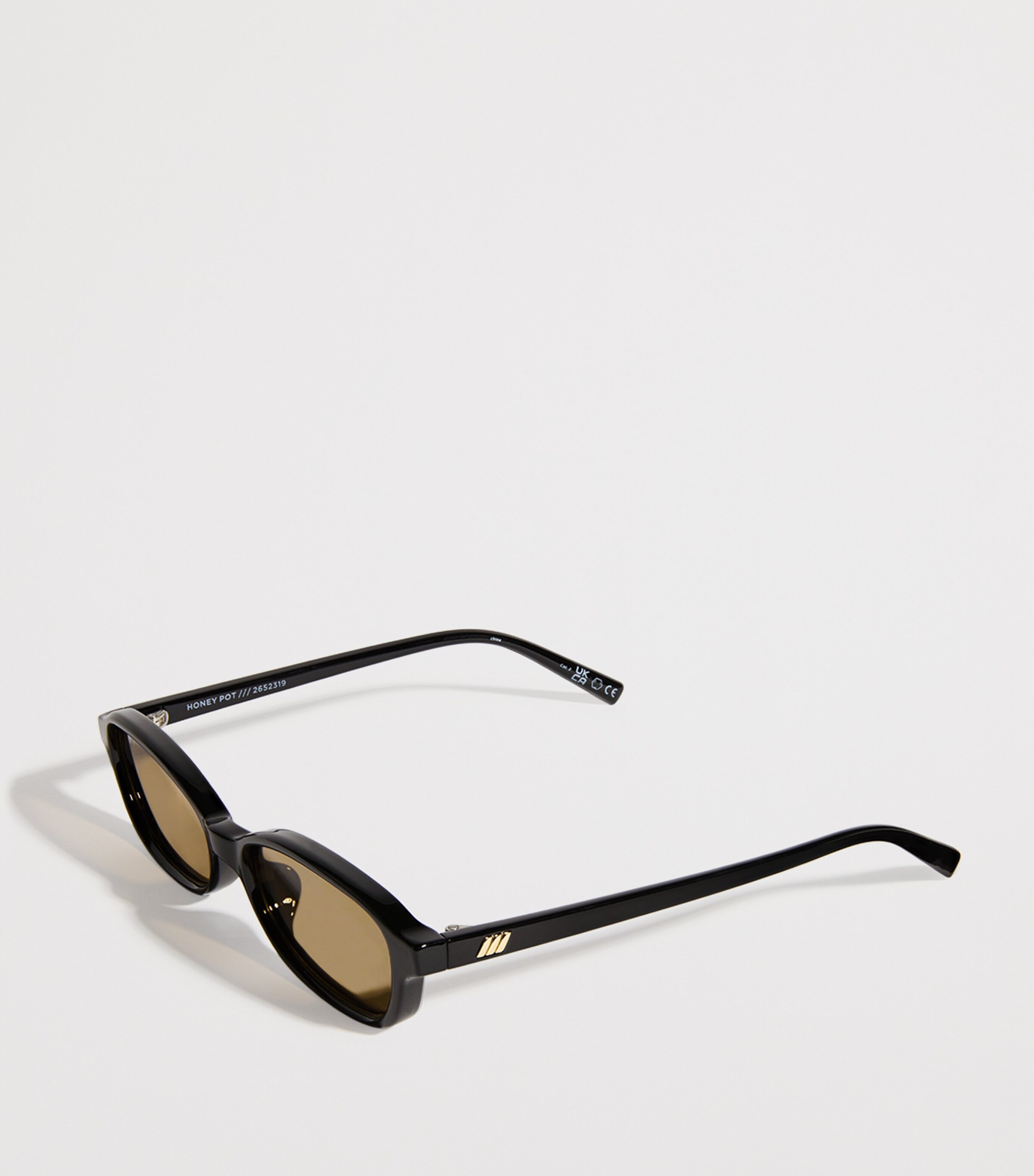 Square Honey Pot Sunglasses BLACK Image 2