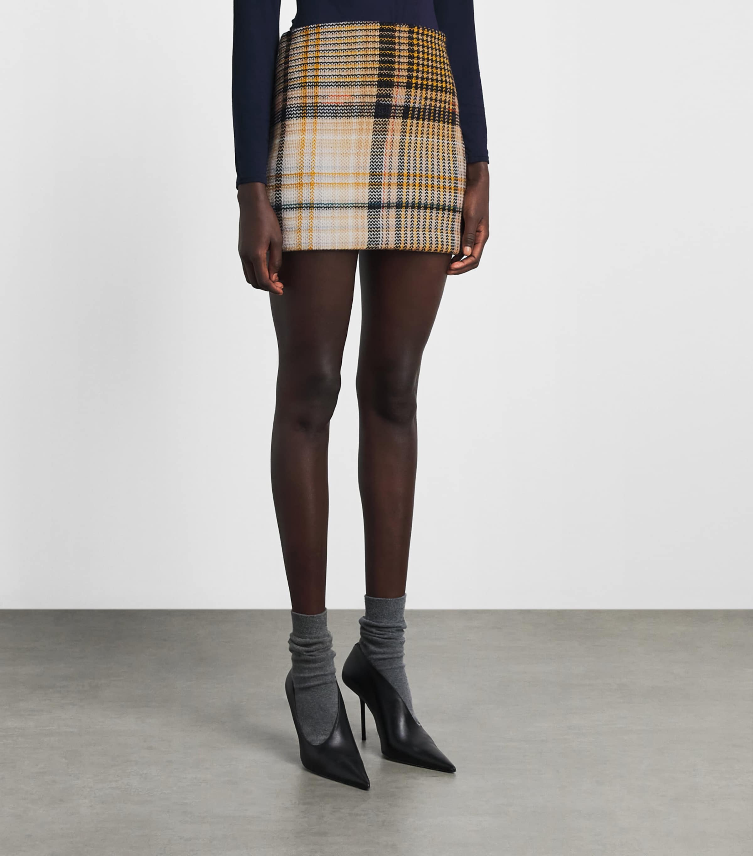 Missoni Womens Knitted Zigzag Mini Skirt Multi O/b/b Image 4