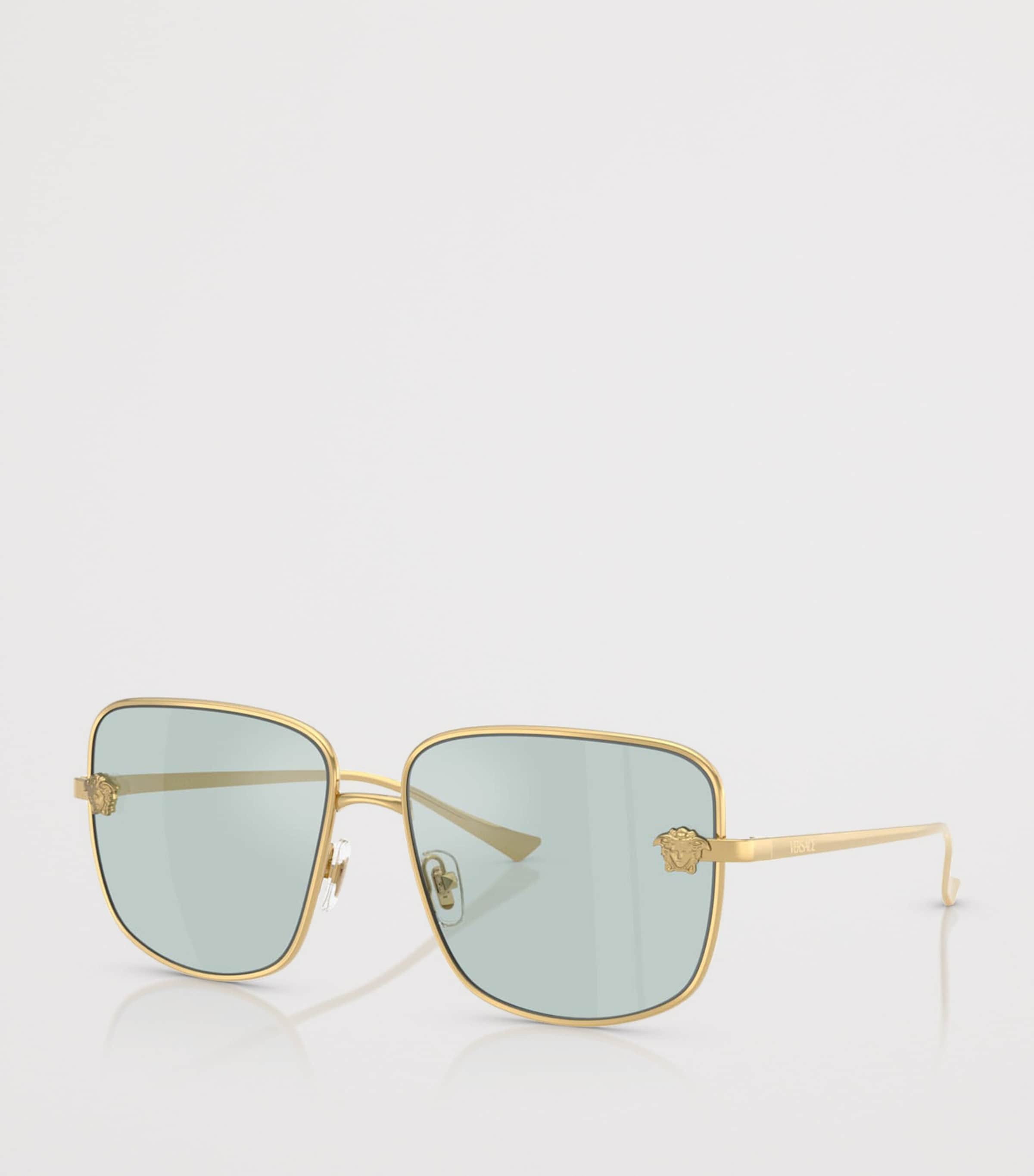 Versace Metal VE2282 Square Sunglasses Gold Image 2