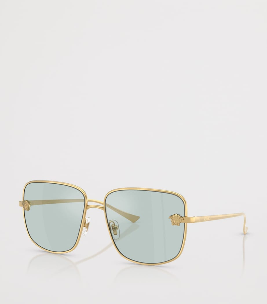 Versace Metal VE2282 Square Sunglasses Gold Image 2