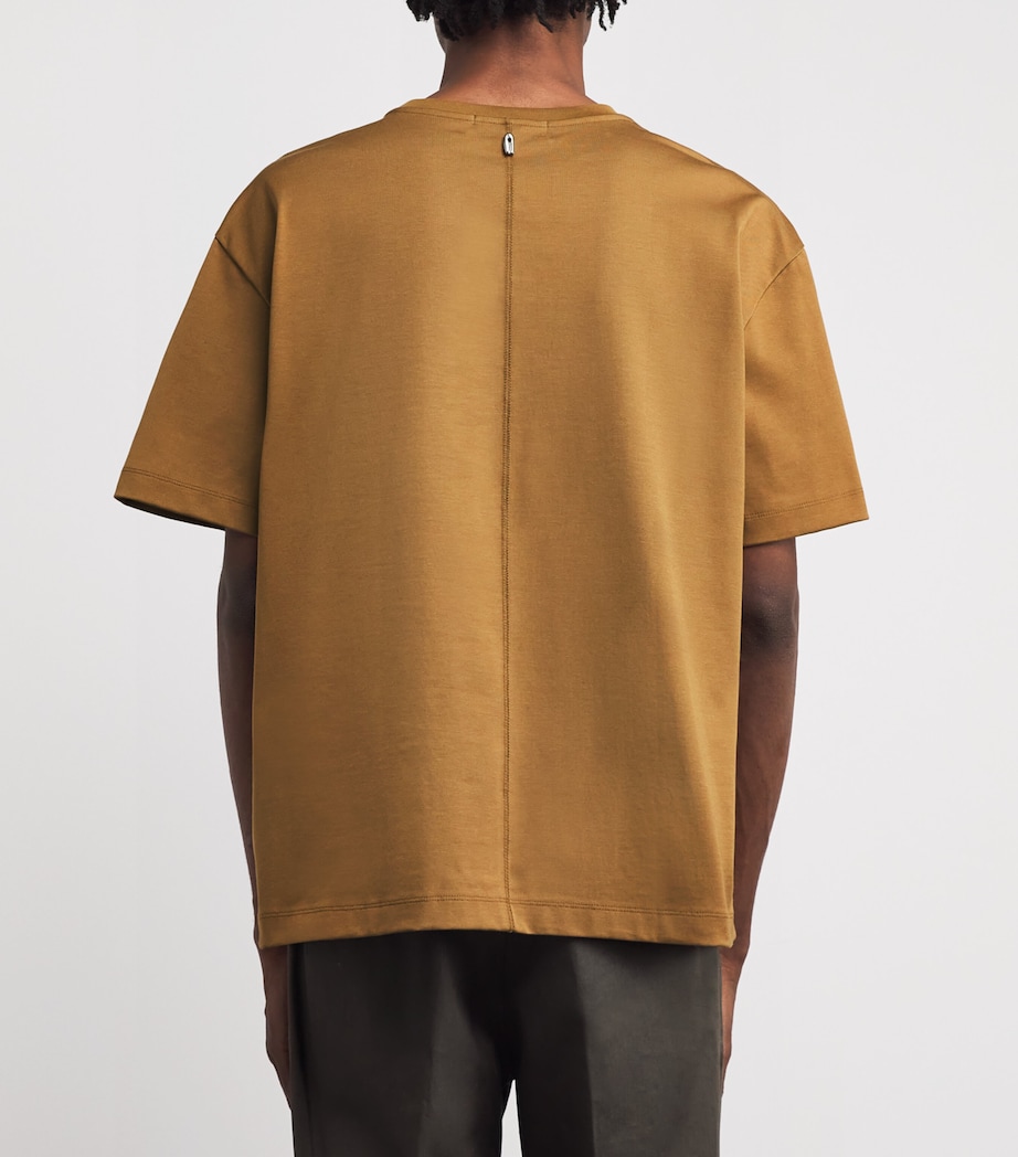 Cotton T-Shirt CAMEL Image 4
