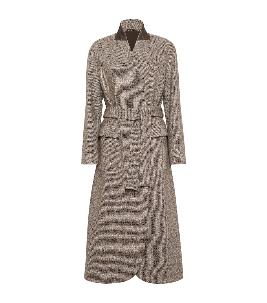 Virgin Wool-Blend Mélange Coat C6321 Image 1