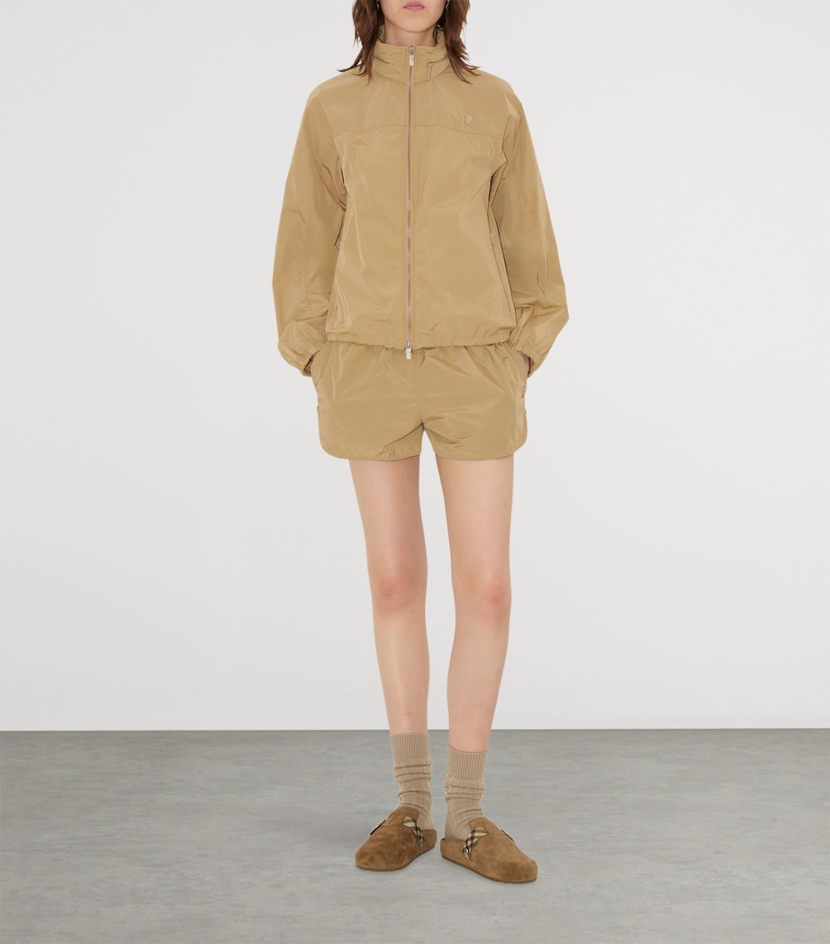 Suede Check-Trim Urchin Clogs JUTE Image 2