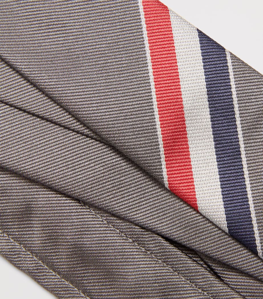 Silk RWB Tie DARK GREY Image 3