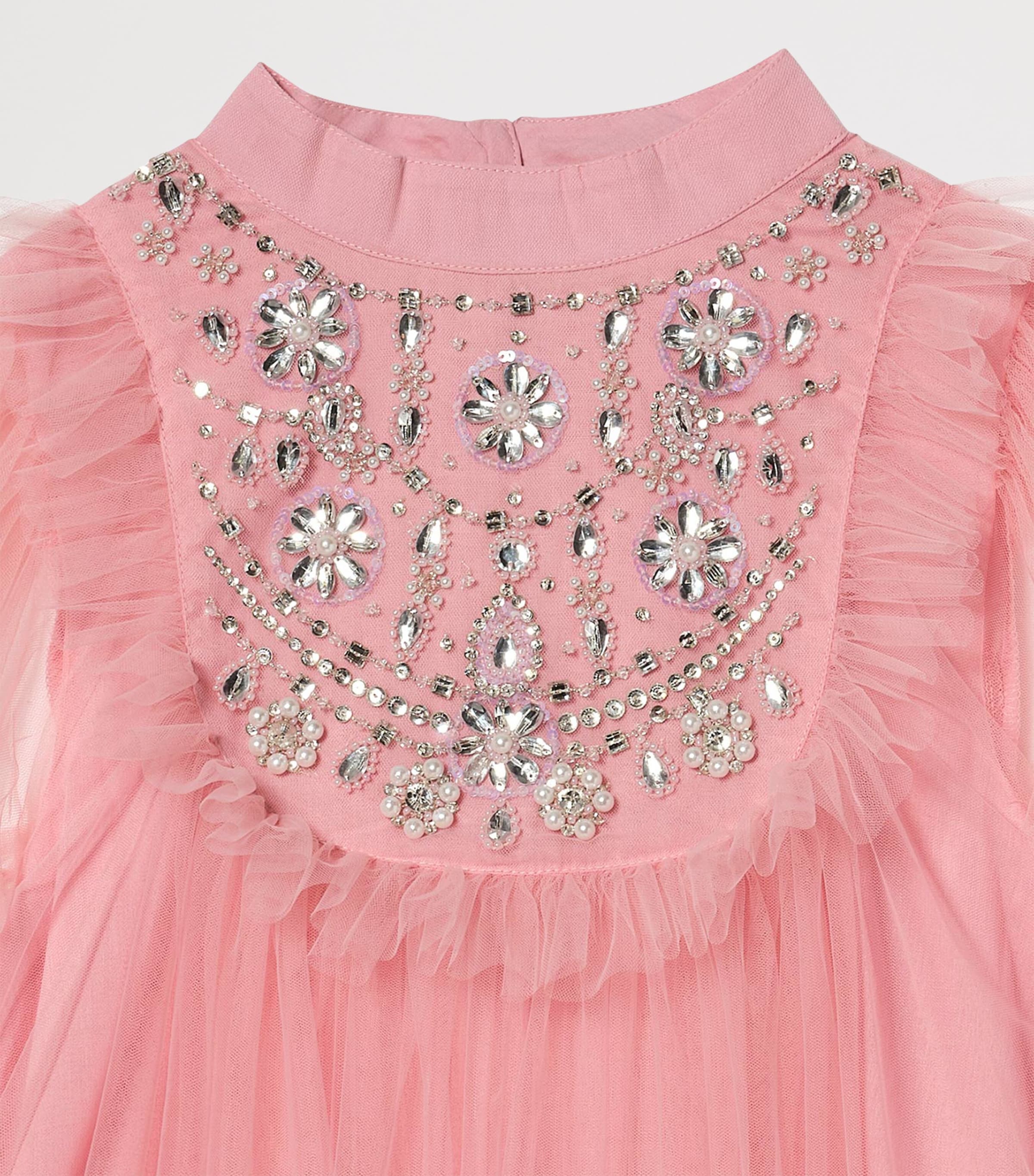 Tutu Du Monde Tulle Almas Dress (2-11 Years) Peach Blush Image 4