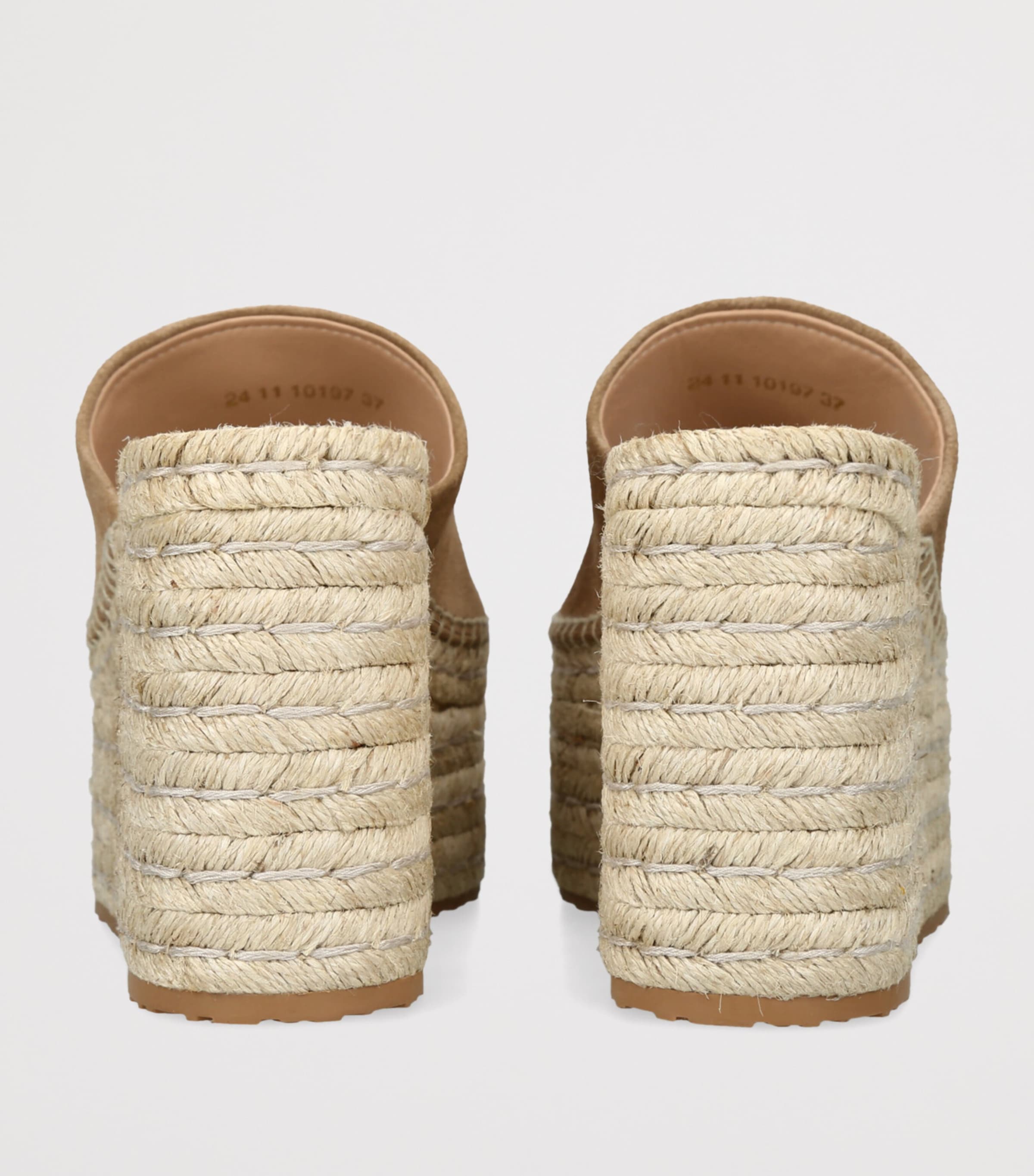 Gianvito Rossi Suede Wedge Sandals 40 Camel Image 2