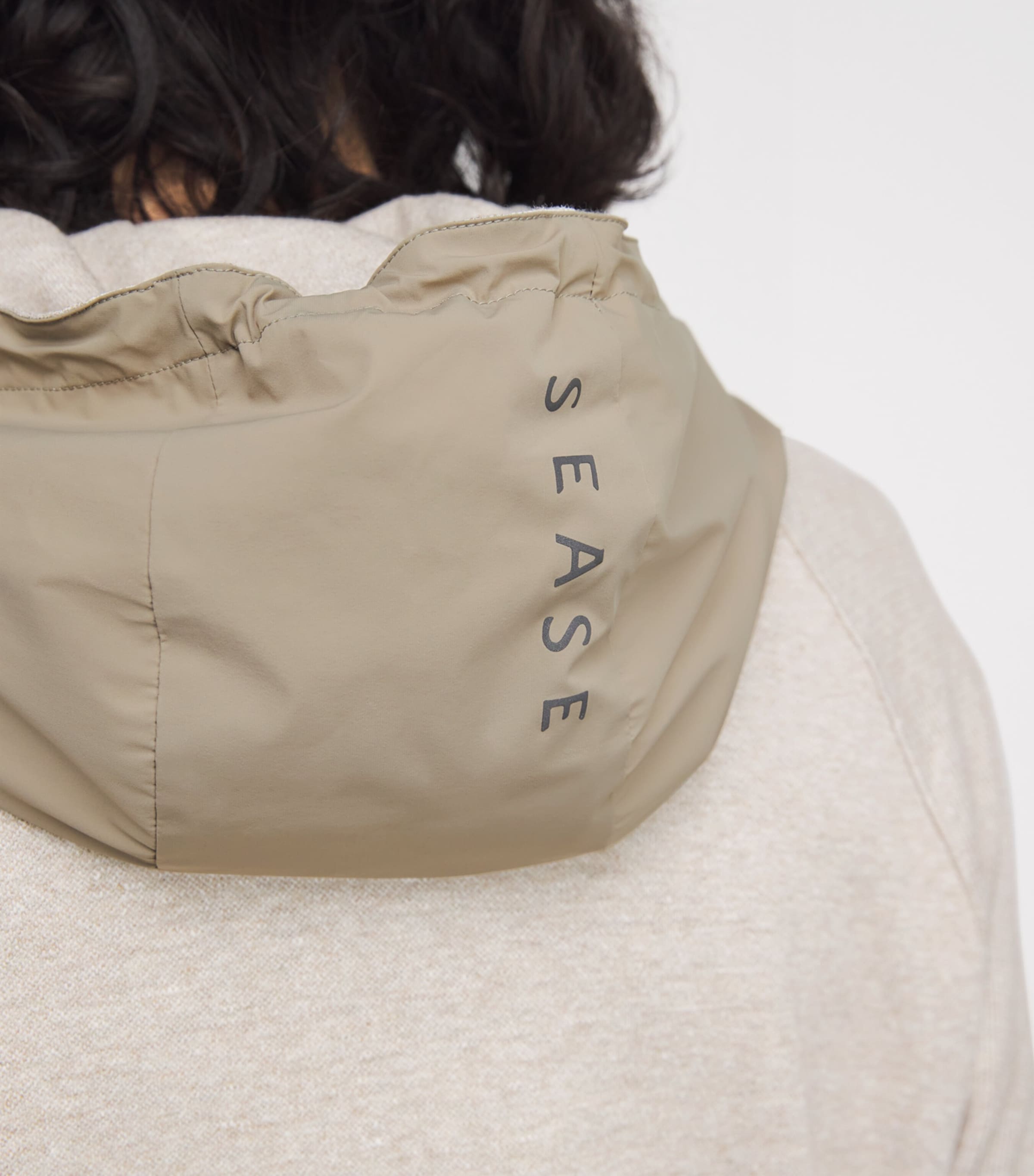 Wool-Cotton Raglan Hoodie X34 DRIFTWOOD Image 6