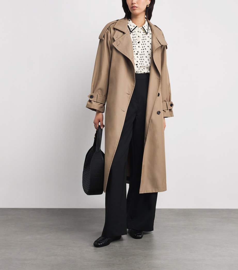 Silk Printed Blouse LIGHT CREAM/BLACK Image 2