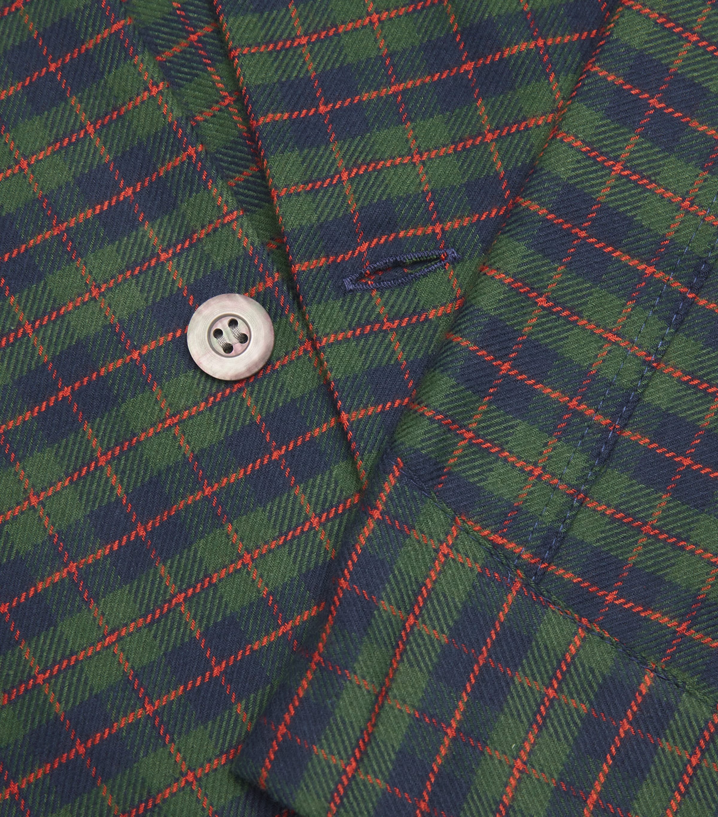 Check Kelburn Pyjama Set 047 GREEN Image 5