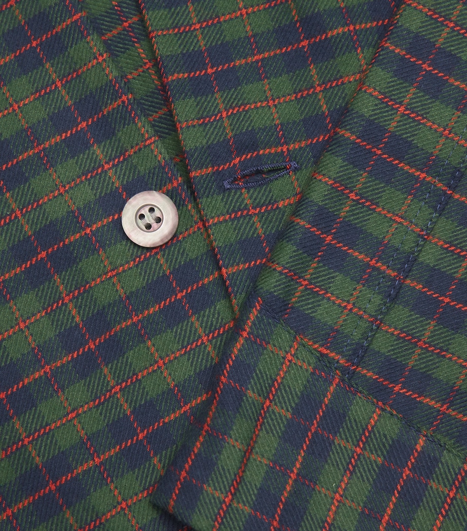 Check Kelburn Pyjama Set 047 GREEN Image 5