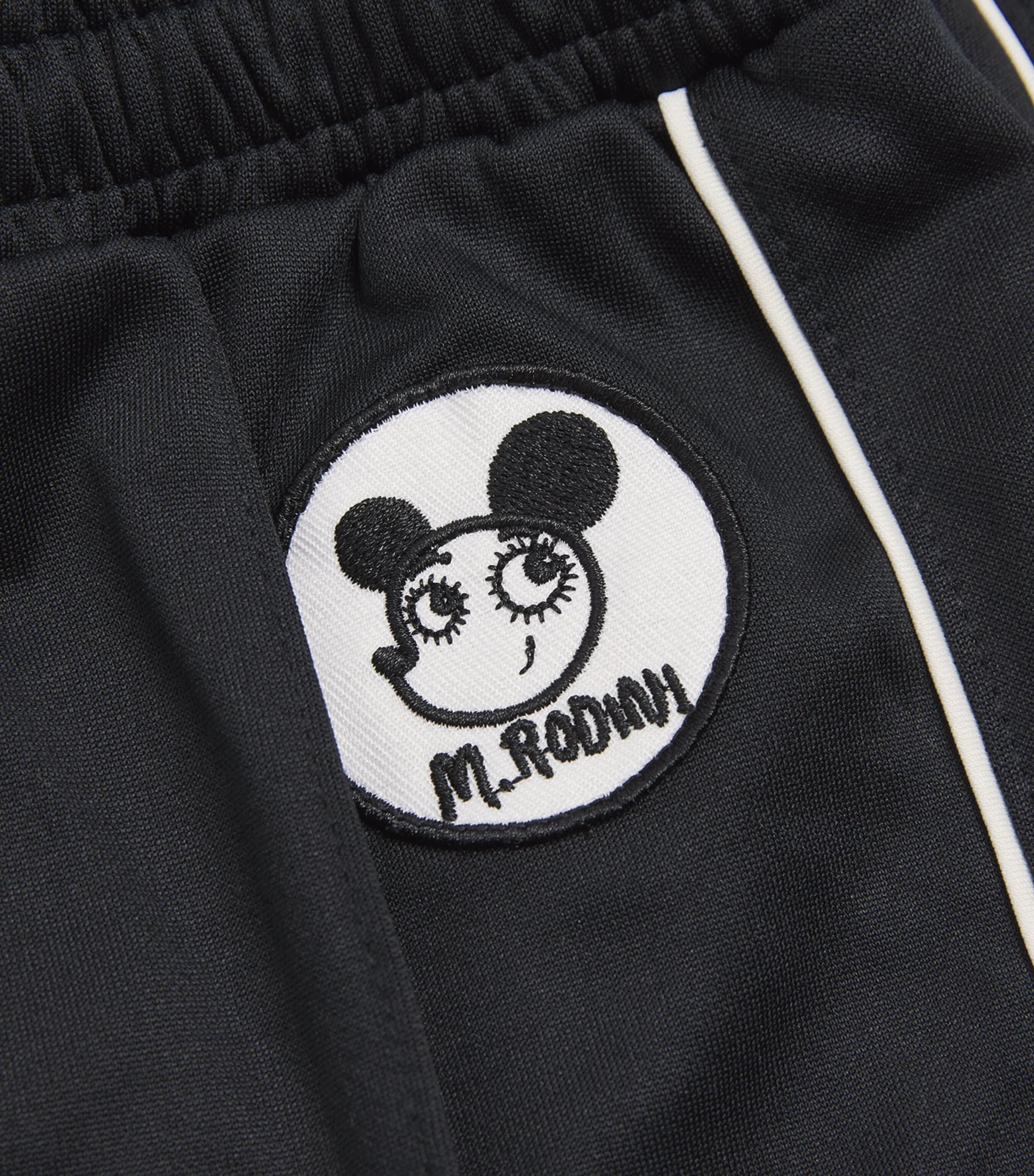 Mini Rodini Cotton Ritzratz Trousers (3-11 Years) Black Image 3