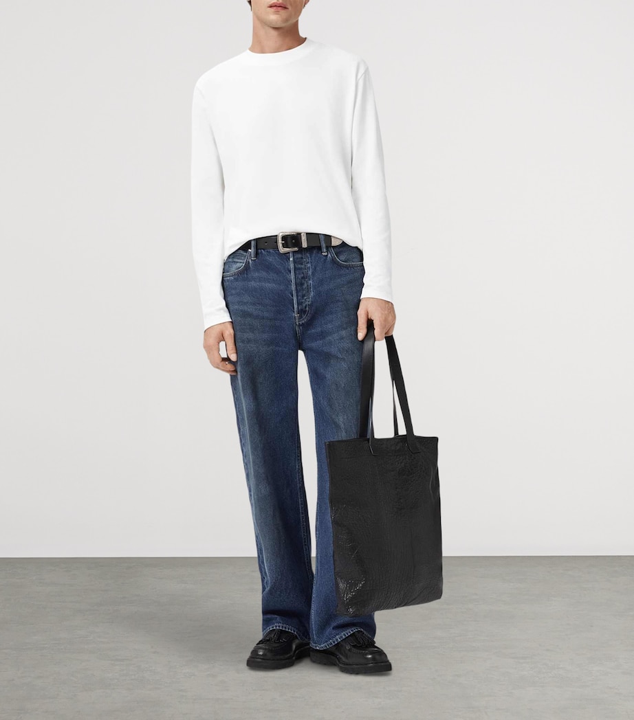 Organic Cotton Long-Sleeve Nero T-Shirt CHALK WHITE Image 3