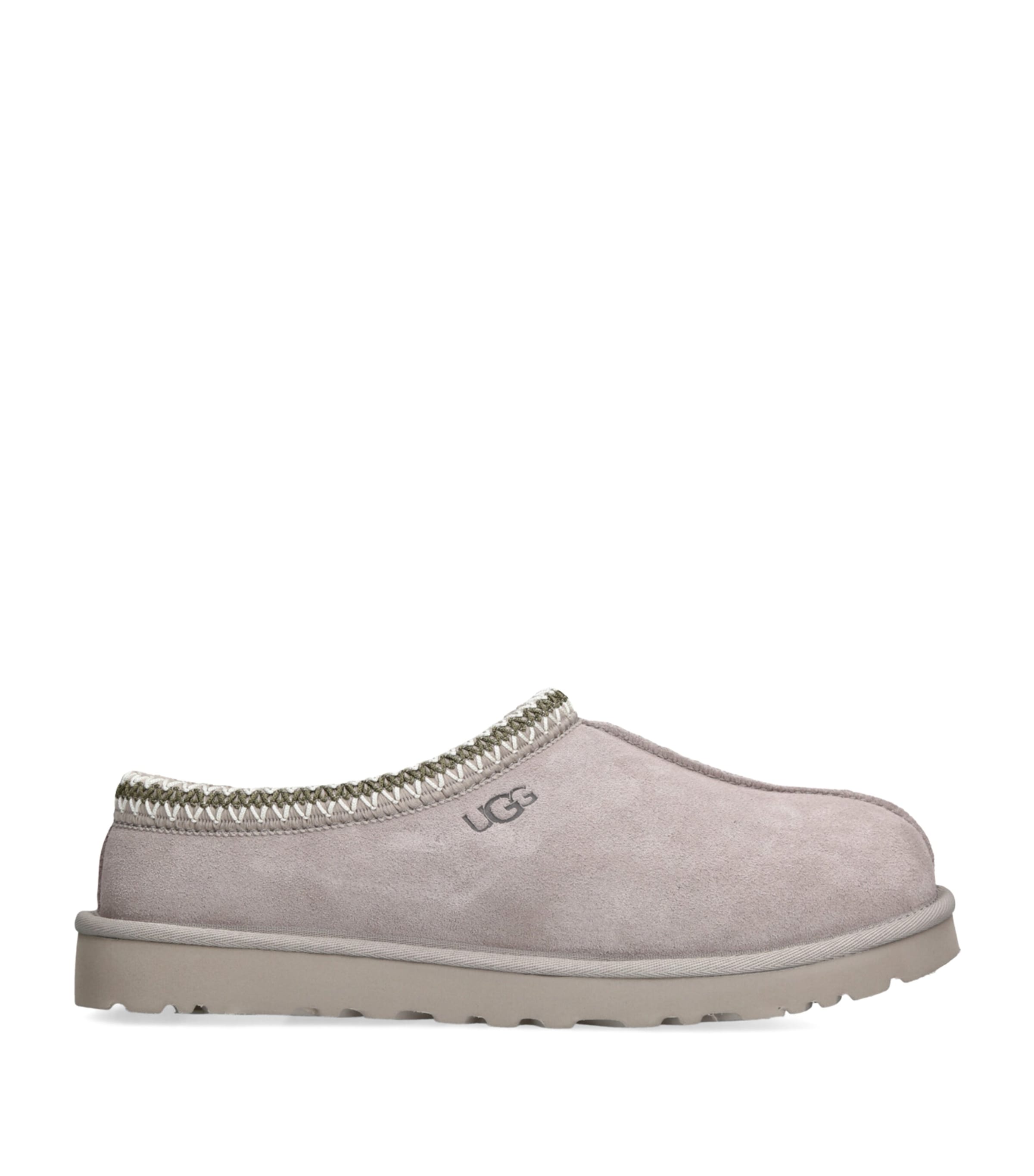 Ugg Suede Tasman Slippers In Grey