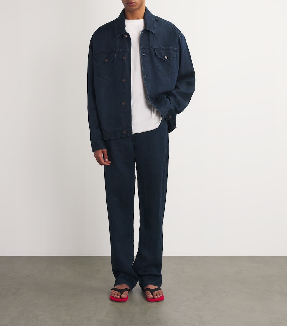 Seb Linen Jacket DARK INDIGO Image 2