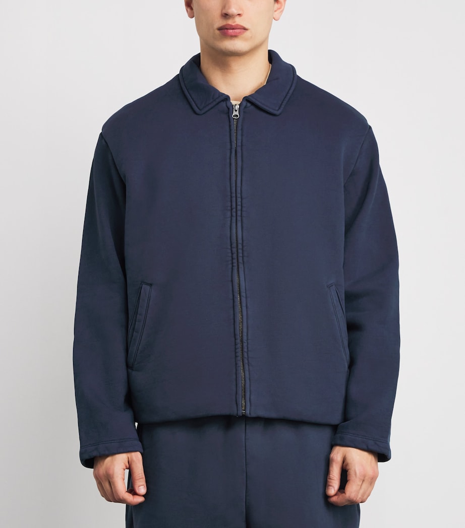 Cotton Sherpa-Lined Jacket NAVY Image 3