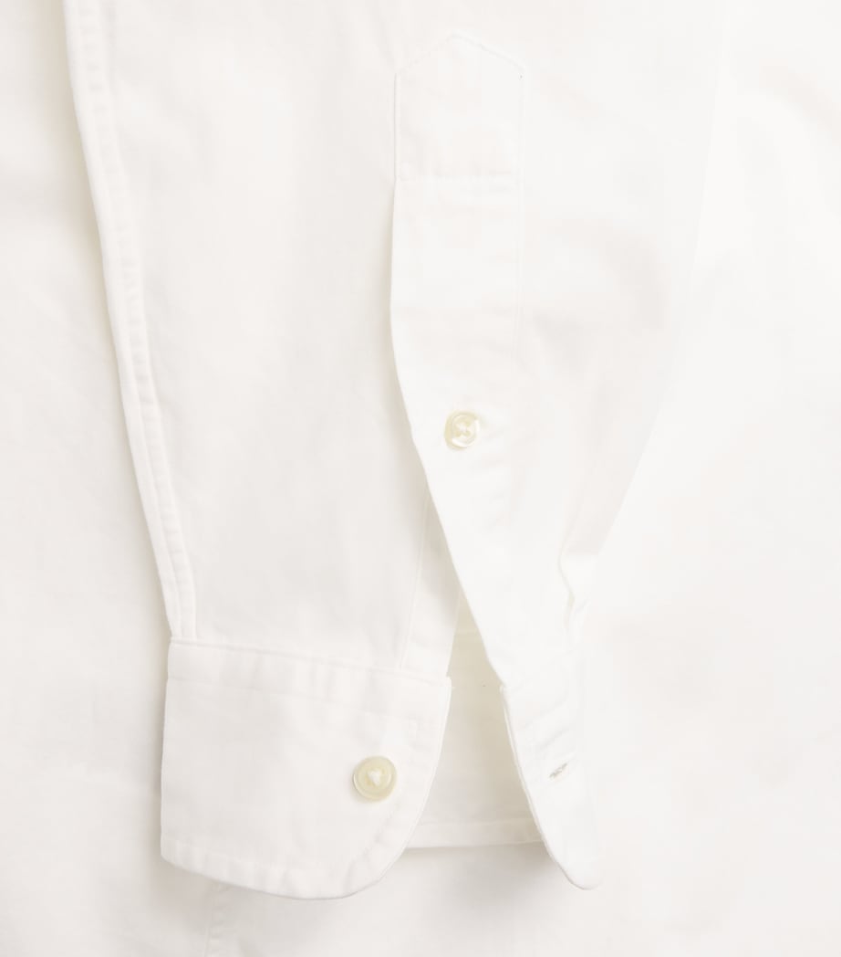 Polo Ralph Lauren Mens Cotton Custom-Fit Shirt White Image 4