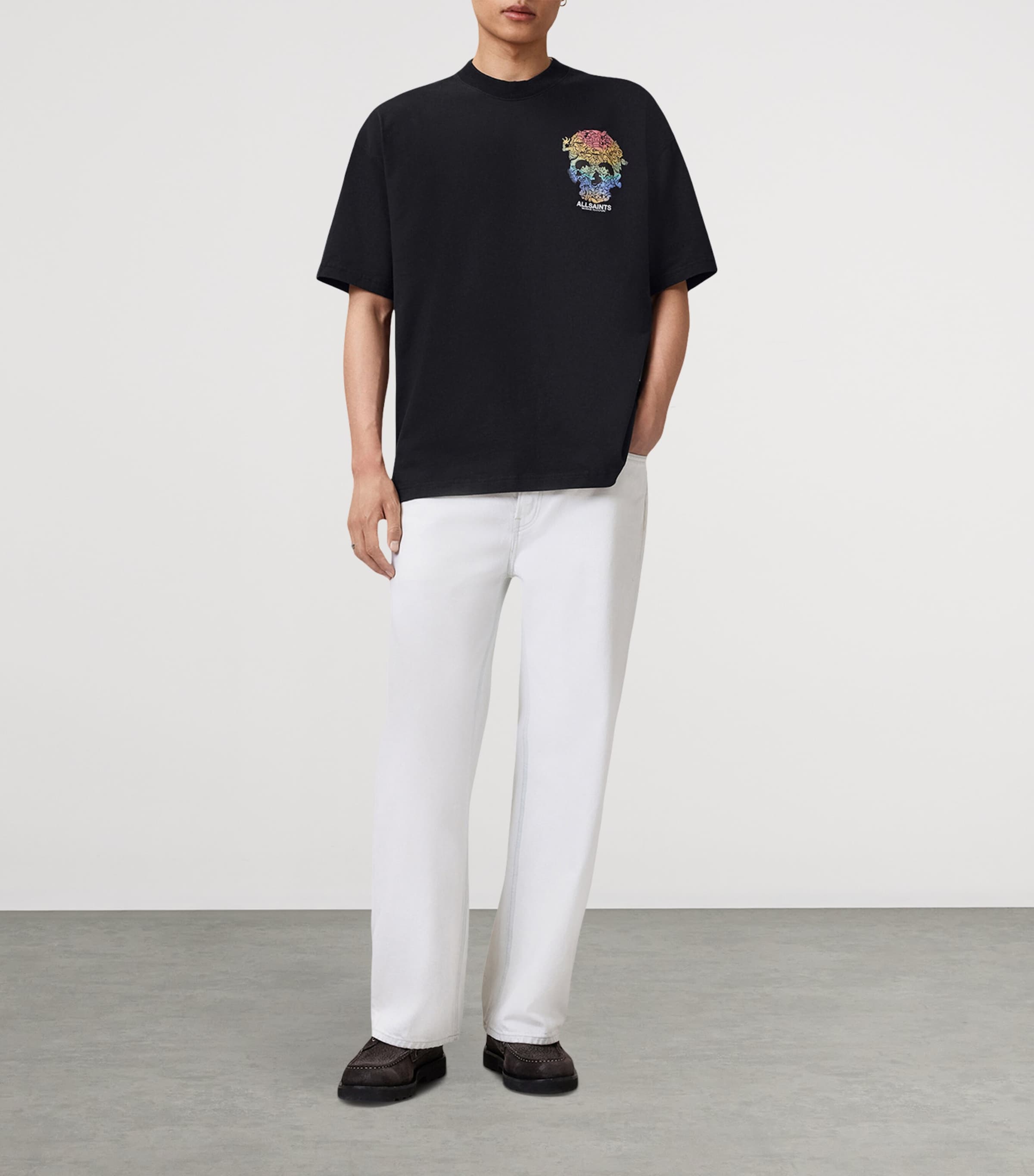 Organic Cotton Trance T-Shirt WASHED BLACK Image 6