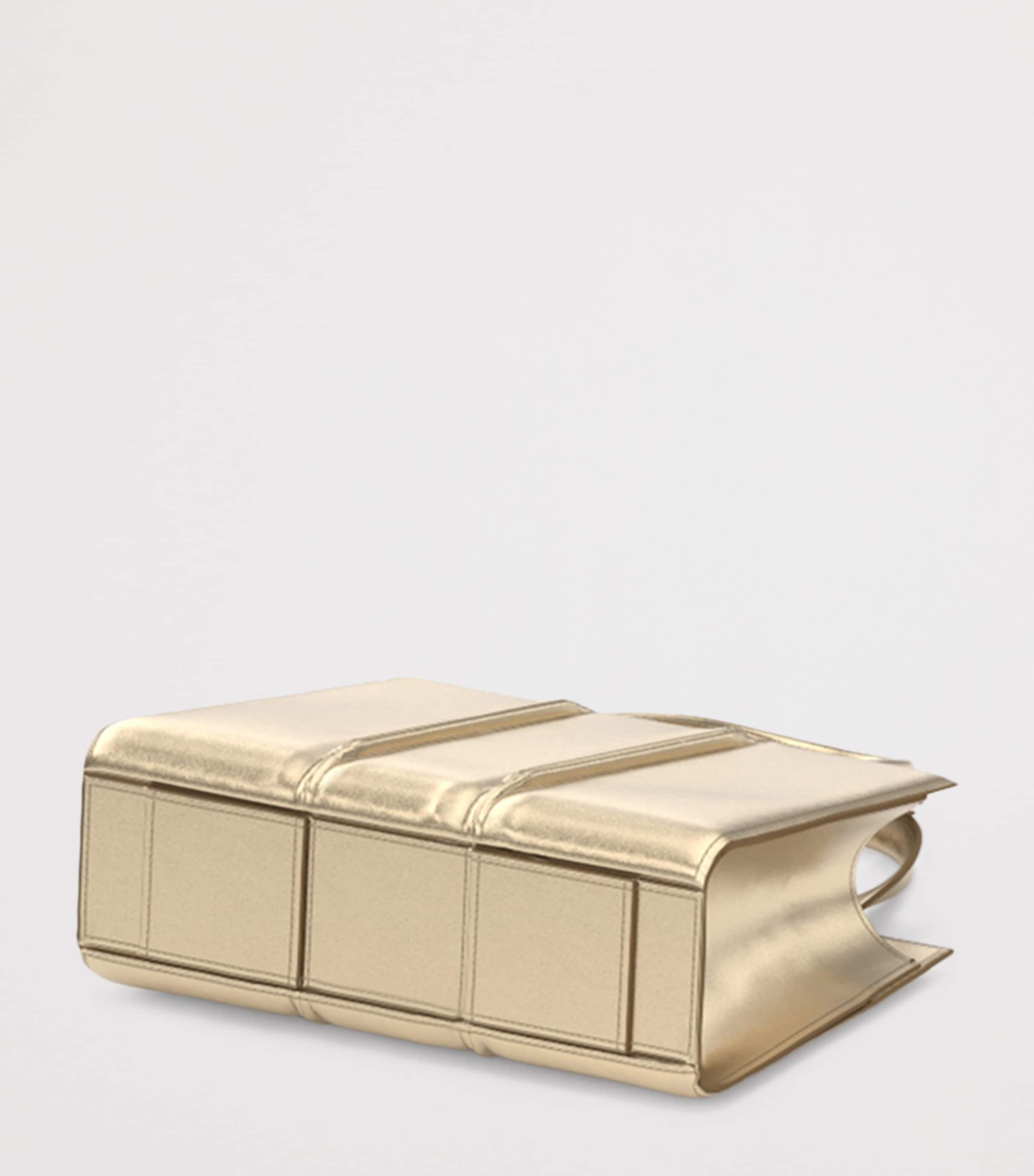 Max Mara Metallic Leather Whitney Bag 2 Top-Handle Bag Light Gold Brown Image 4