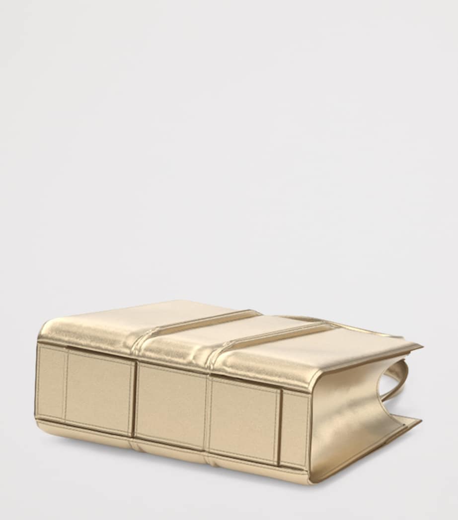 Max Mara Metallic Leather Whitney Bag 2 Top-Handle Bag Light Gold Brown Image 4