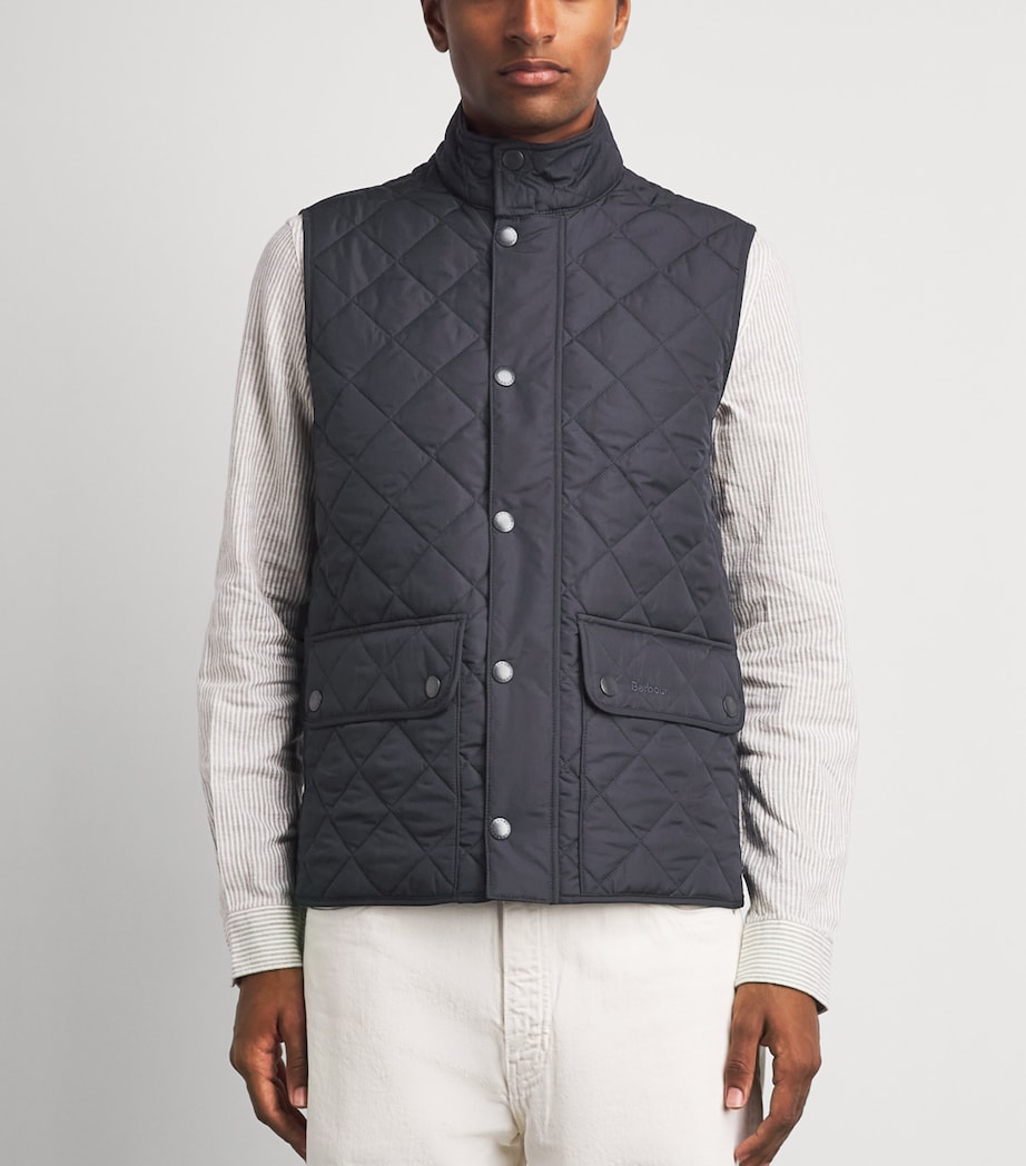 Barbour Mens Lowerdale Quilted Gilet Navy Image 4