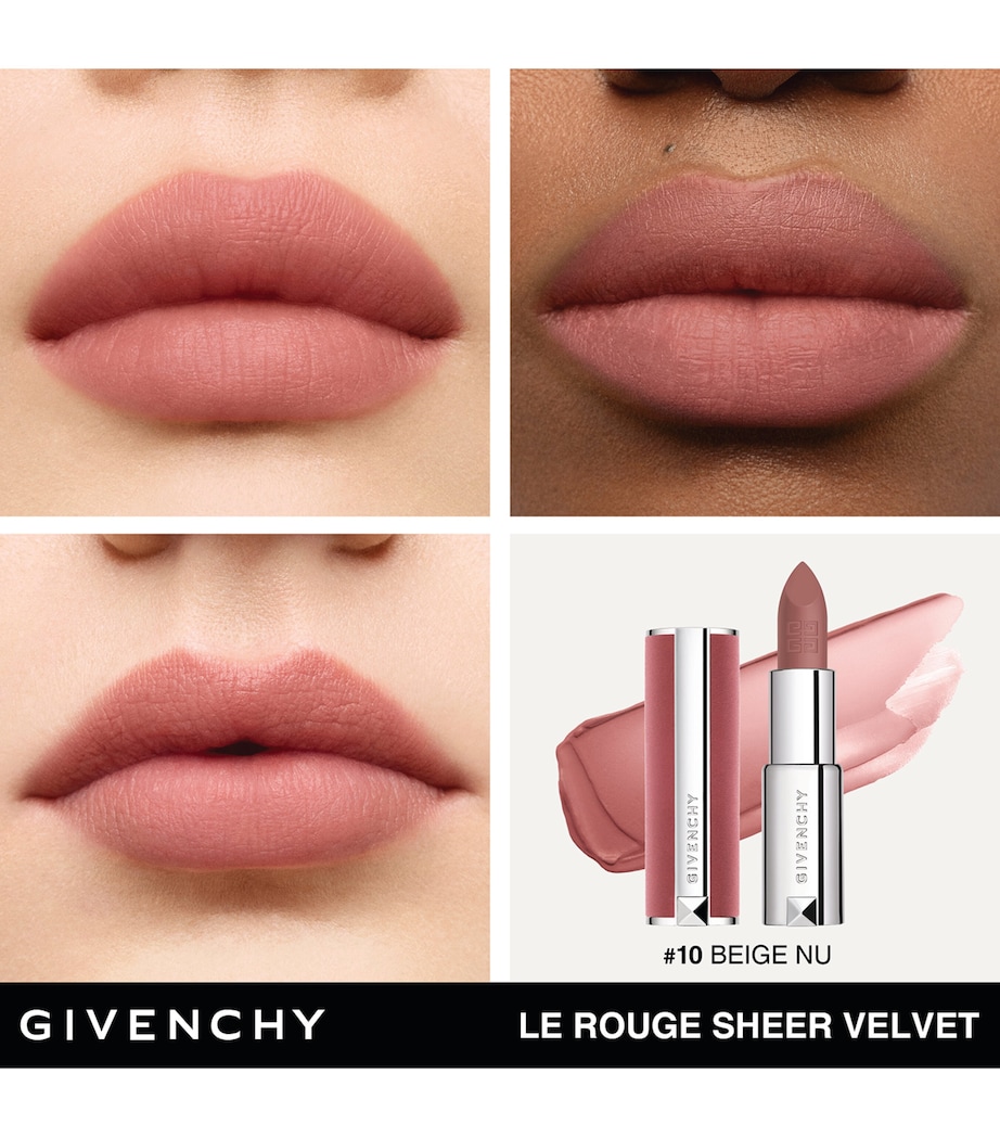 Le Rouge Sheer Velvet Refillable Matte Lipstick N10 Image 4