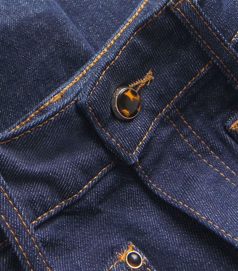 Harper Ankle Pocket-Detail Wide-Leg Jeans AMORA Image 5