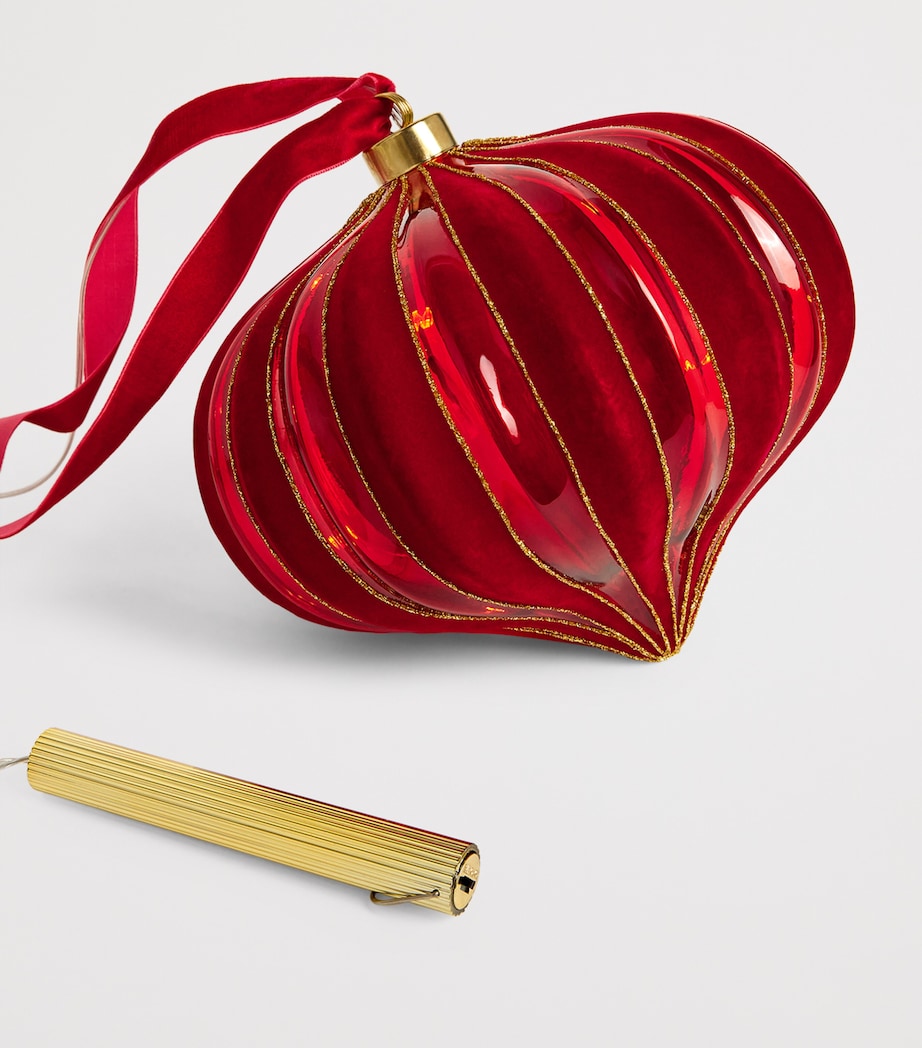 Micro LED Hanging Onion Ornament RED/WARM WHITE Image 3