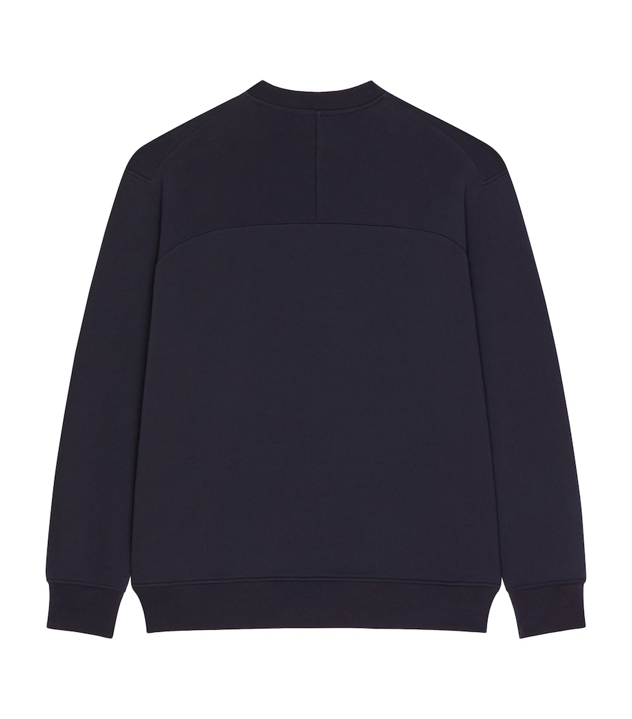 Cotton Logo Sweatshirt DARK NAVY Image 3