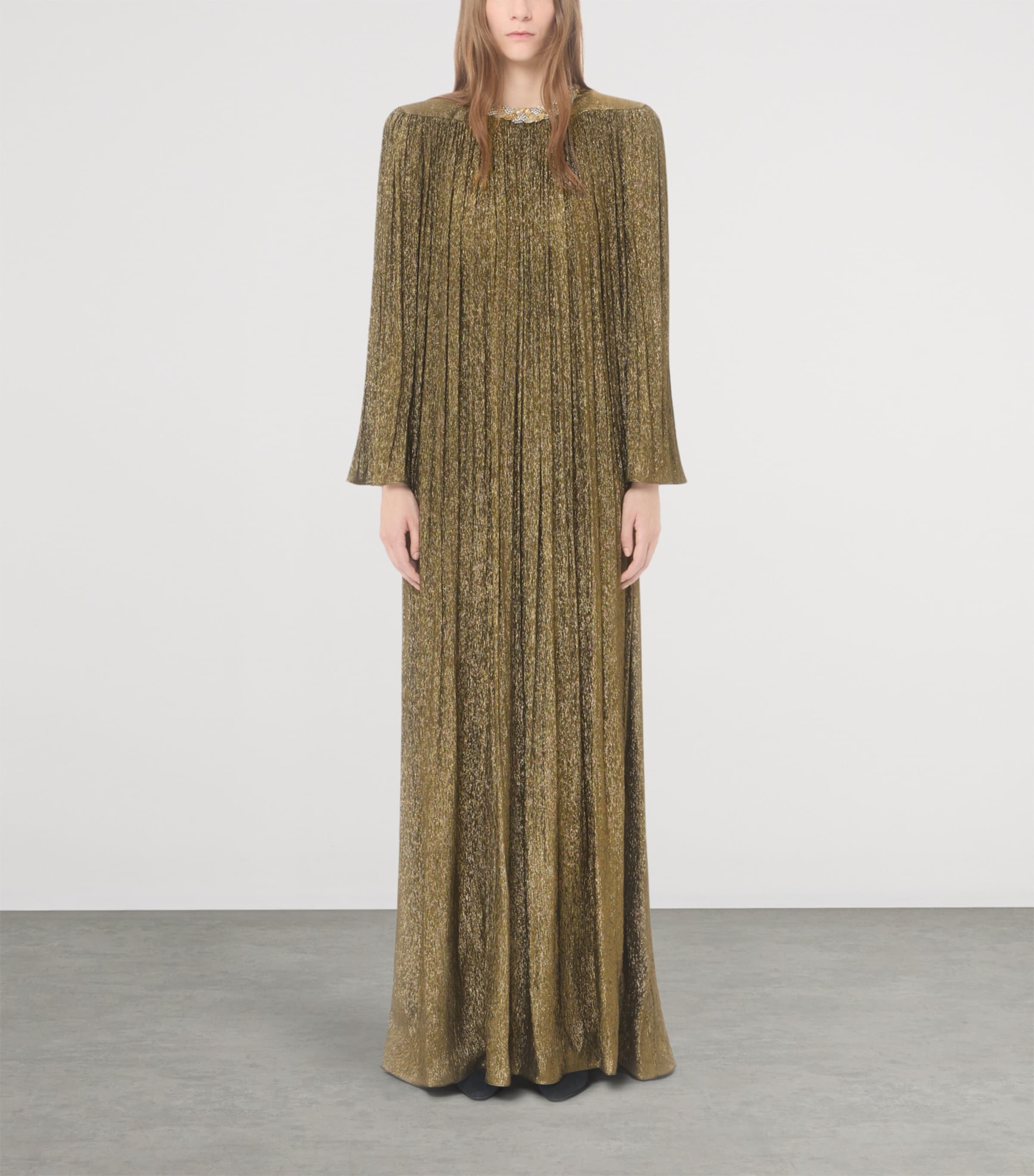 Valentino Womens Lurex Embellished Gown Image 3