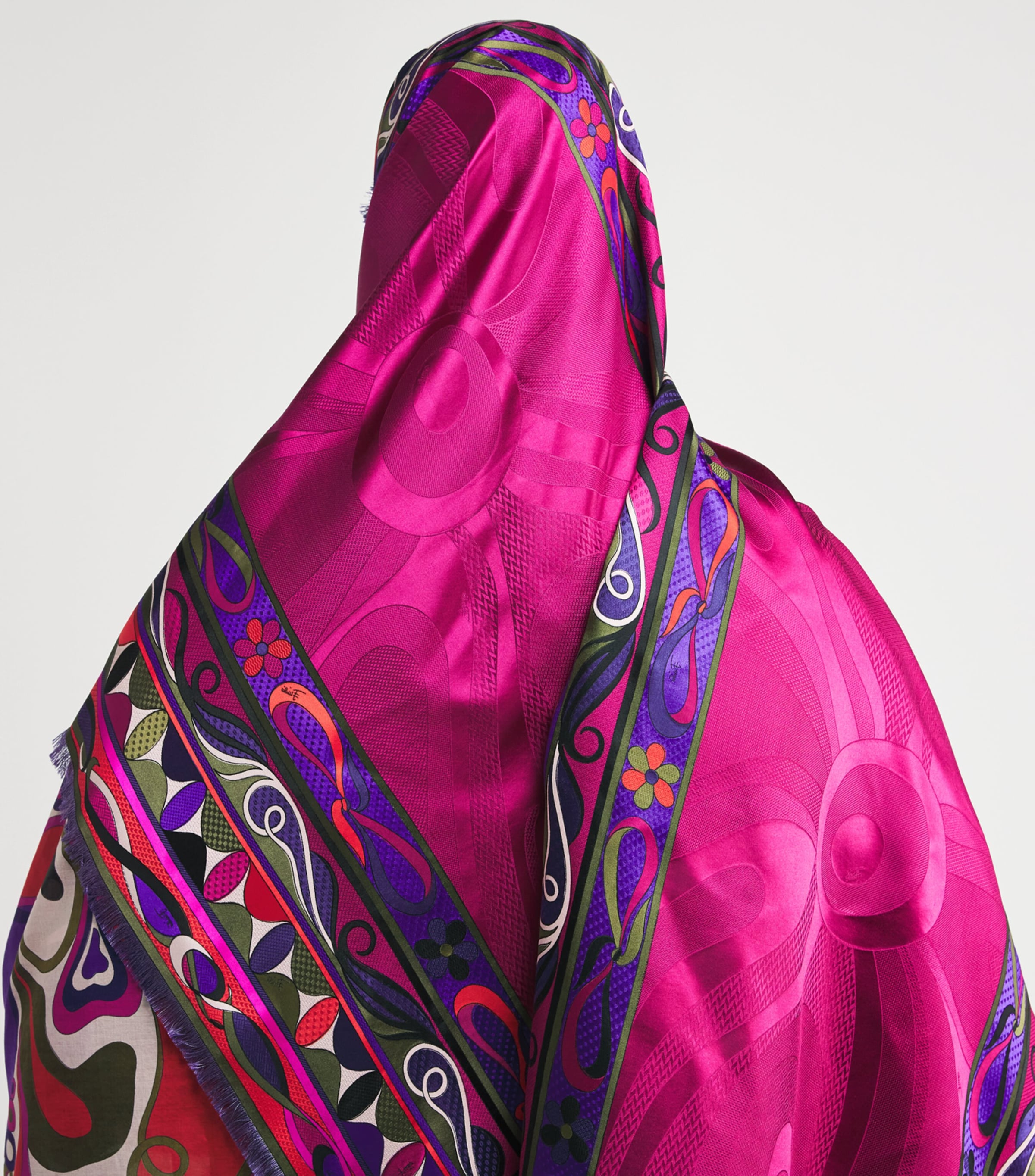 Silk Printed Hijab 2/MULTICOLOR Image 3
