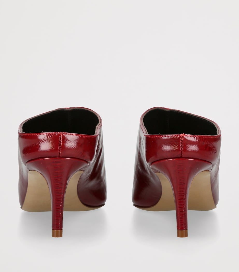 Le Monde Beryl Patent Leather Lou Heeled Mules 50 Red/dark Image 2