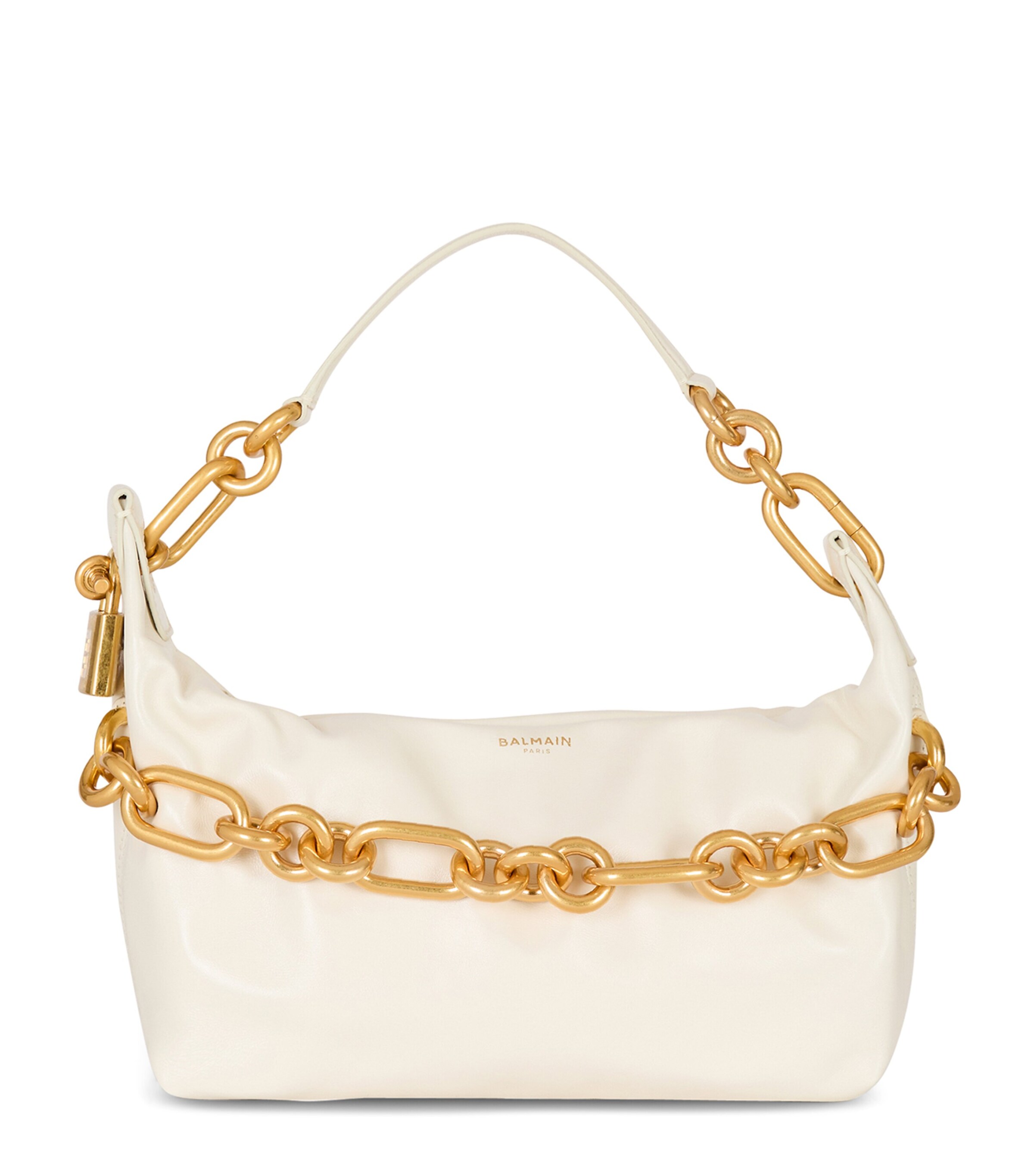Balmain Sync Medium Bag In Calfskin Leather