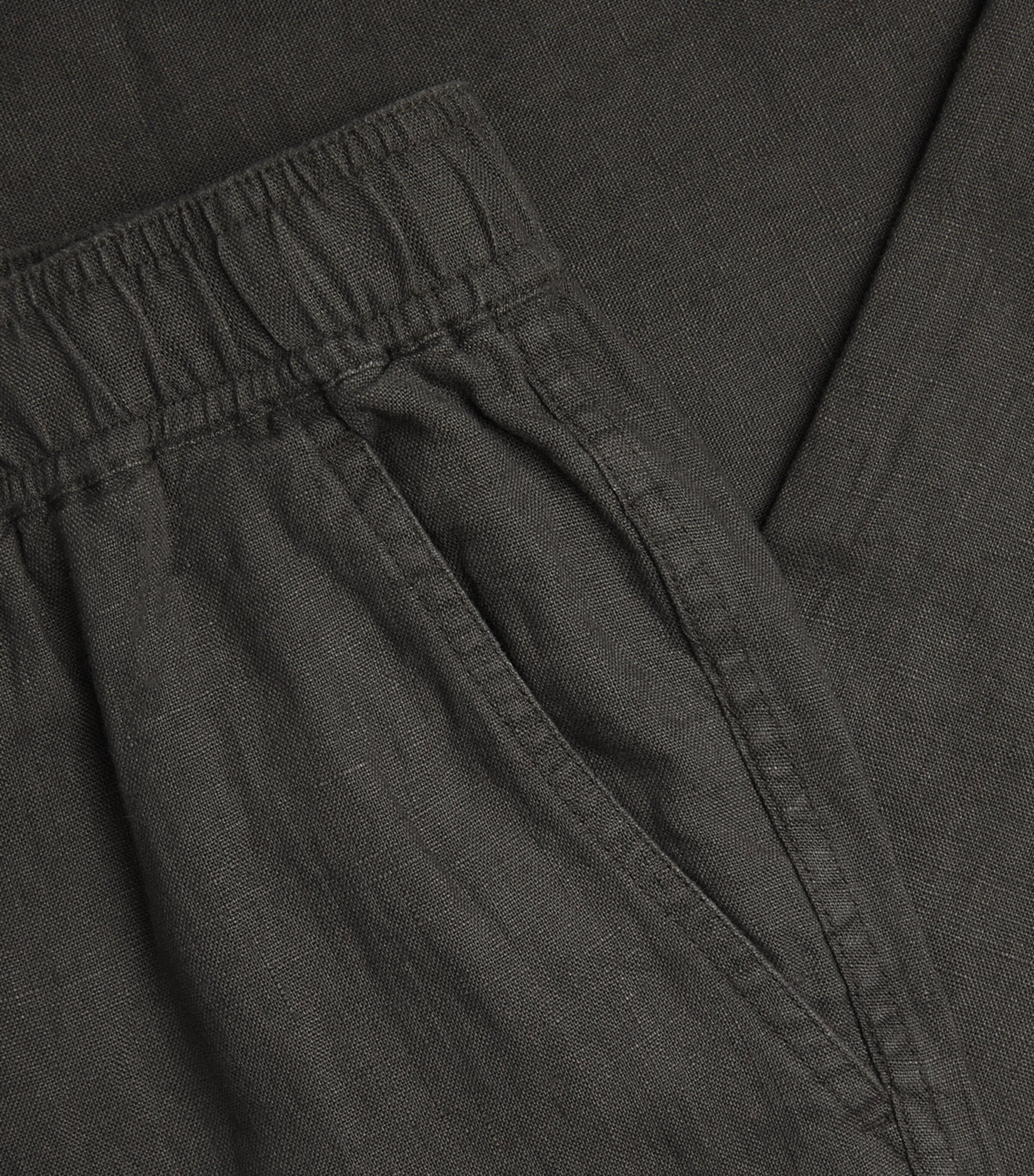 Samsøe Samsøe Mens Organic Cotton-Blend Jabari Straight Trousers Black Olive Image 6