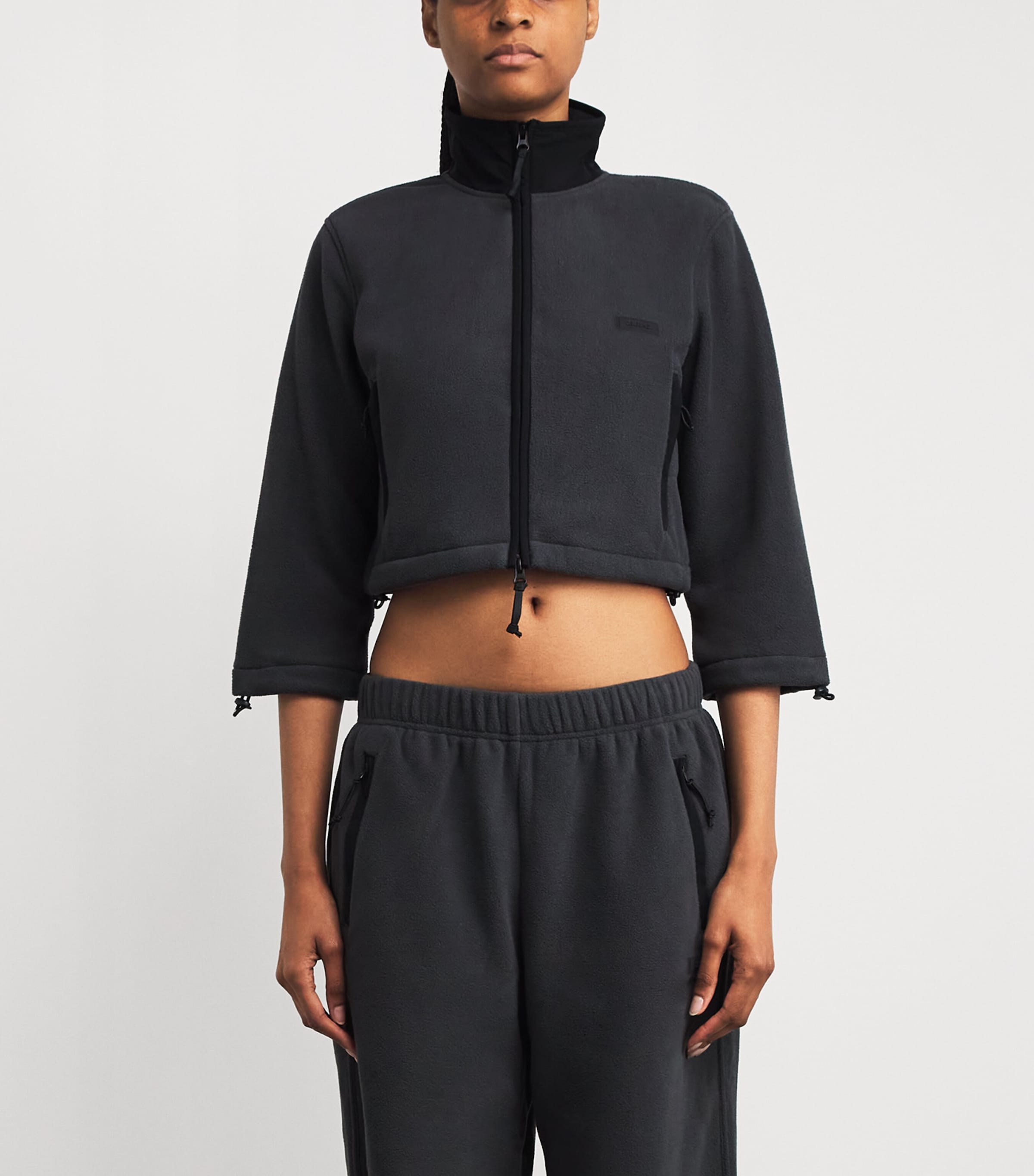 Cropped Fleece Jacket ASH Image 3