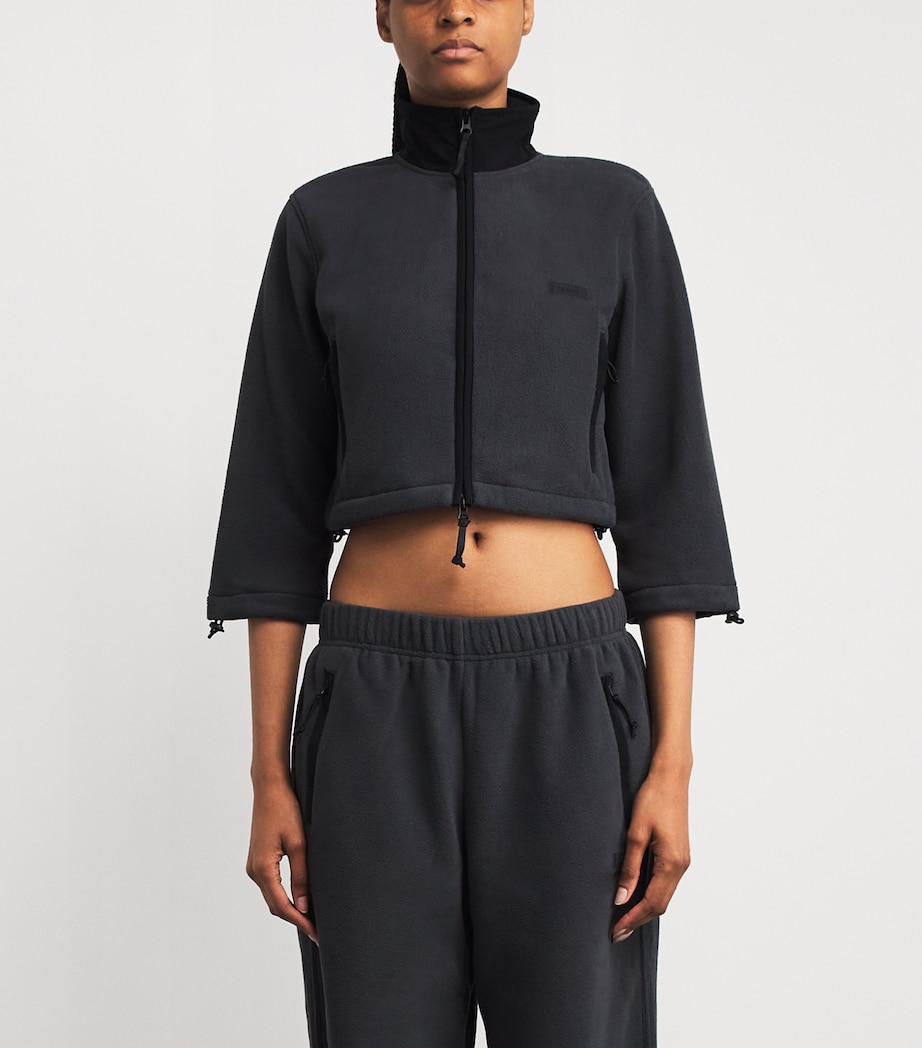 Cropped Fleece Jacket ASH Image 3