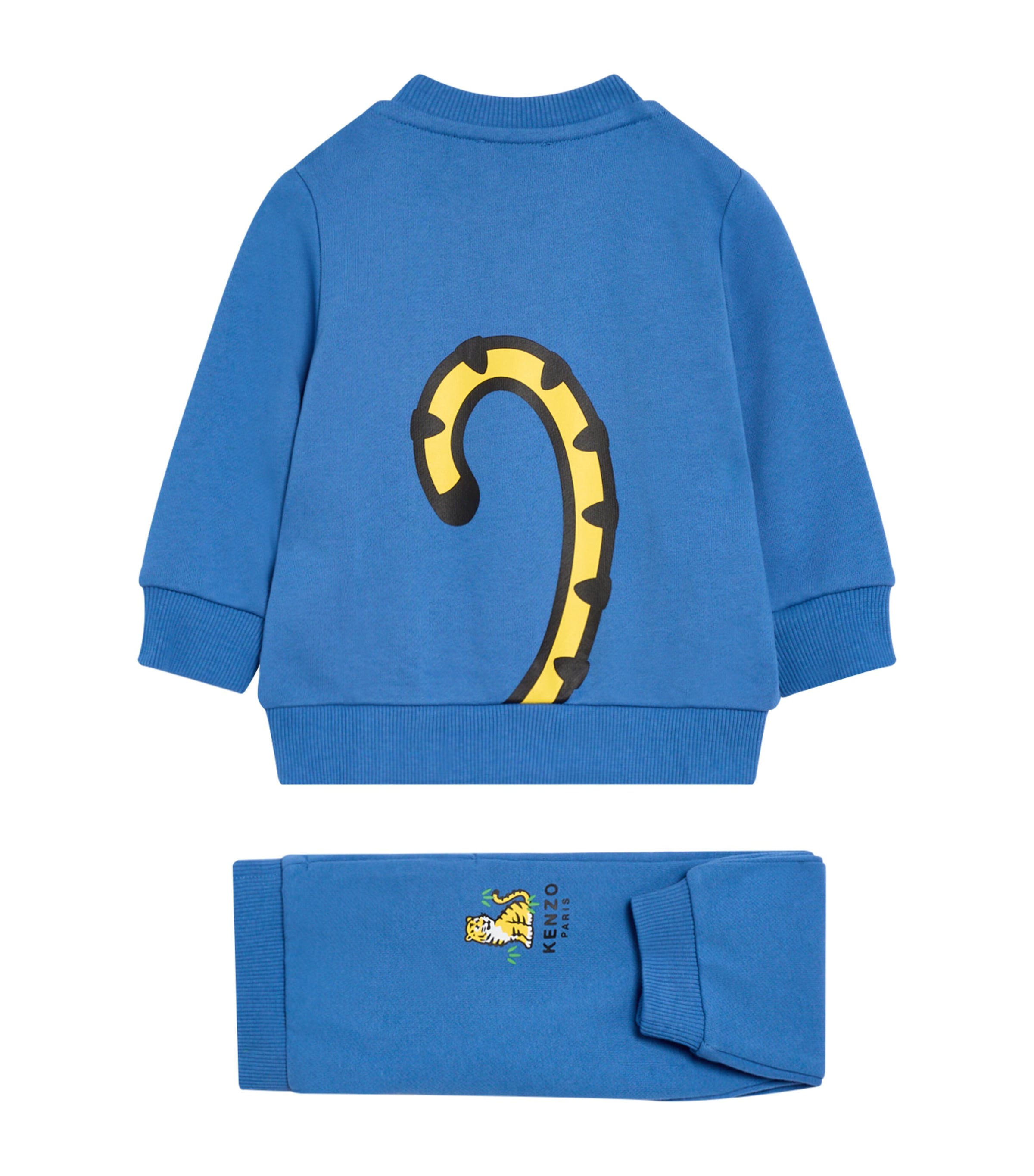 Cotton Cartoon Tiger Logo Tracksuit (6-24 Months) PALE BLUE Image 3