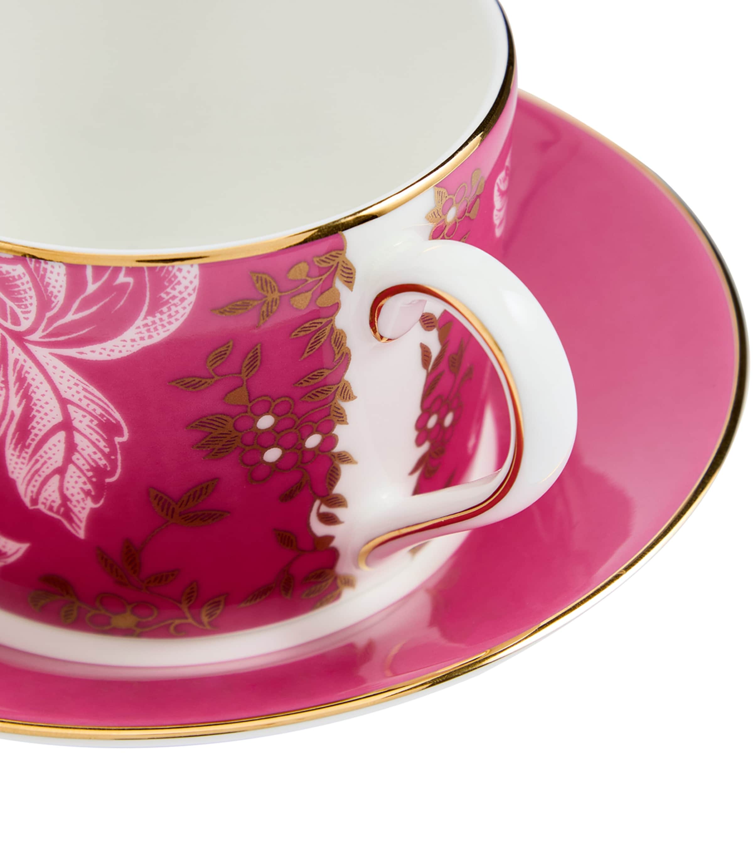 Wonderlust Pink Tonquin Teacup and Saucer PINK Image 4
