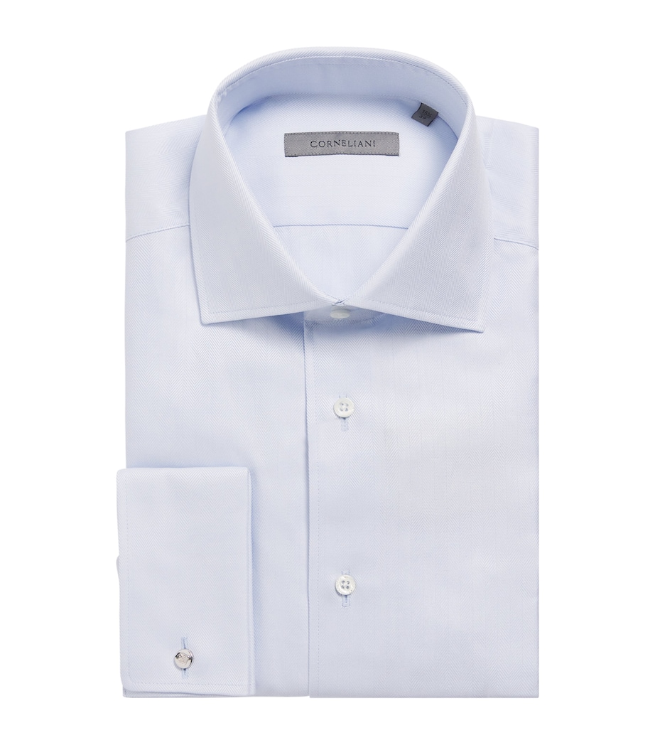 Cotton Formal Shirt 003 CHINA BLUE Image 1