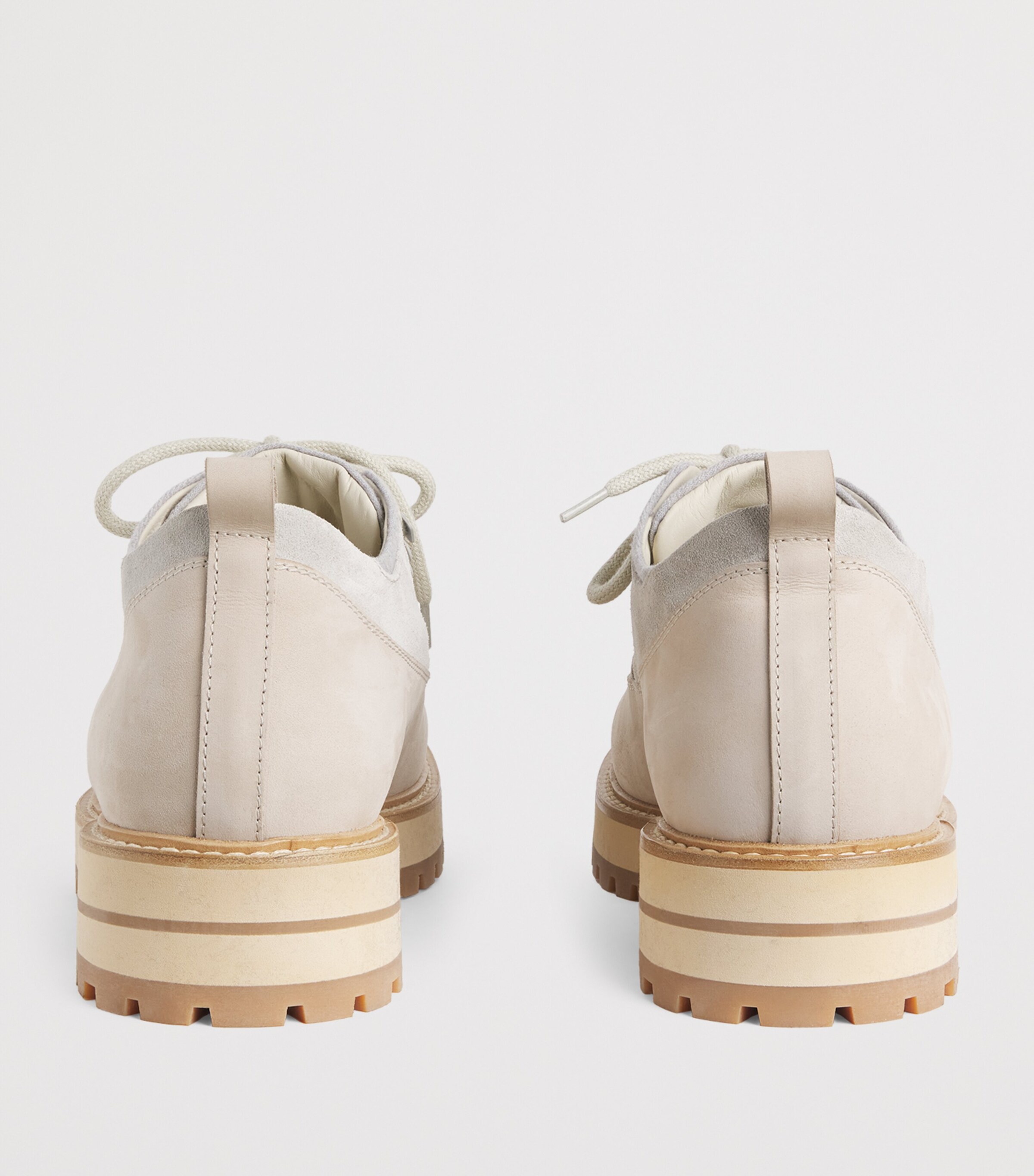 Nubuck and Suede Trekking Shoes SABBIA, GRIGIO MELAN Image 4