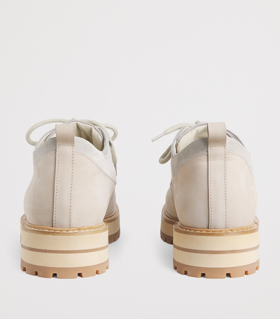 Nubuck and Suede Trekking Shoes SABBIA, GRIGIO MELAN Image 4