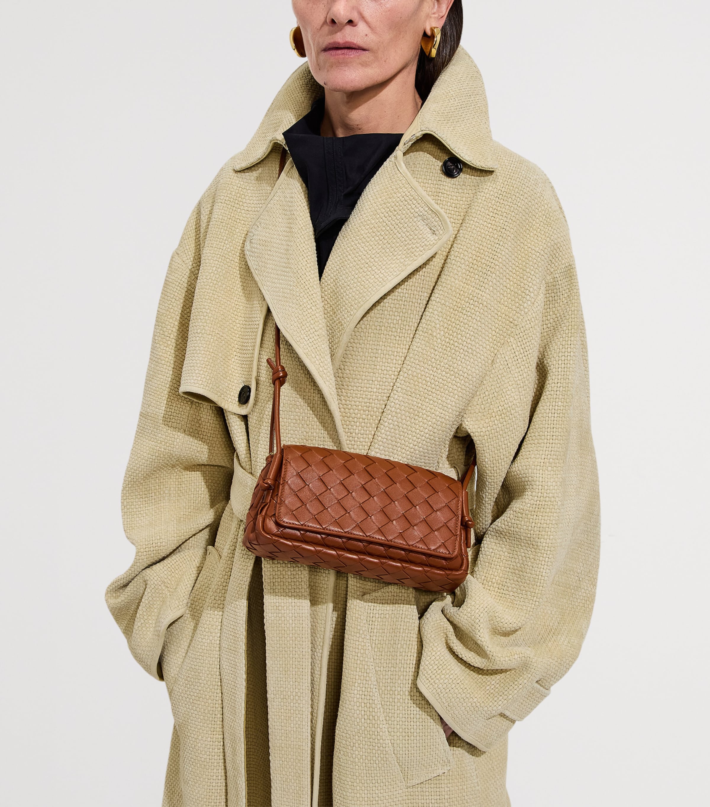 Bottega Veneta Red Leather Notturno Cross-Body Bag | Harrods US