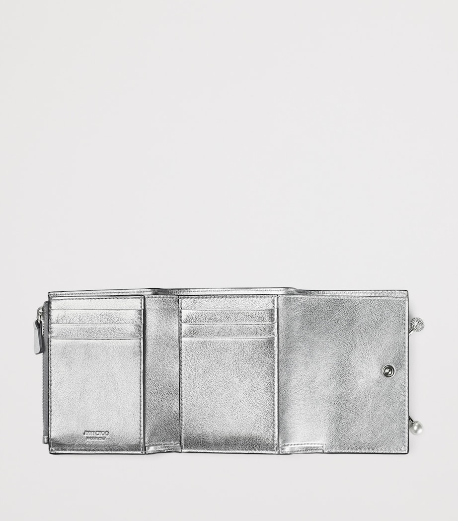Metallic Leather Marinda Wallet SILVER/SILVER Image 5