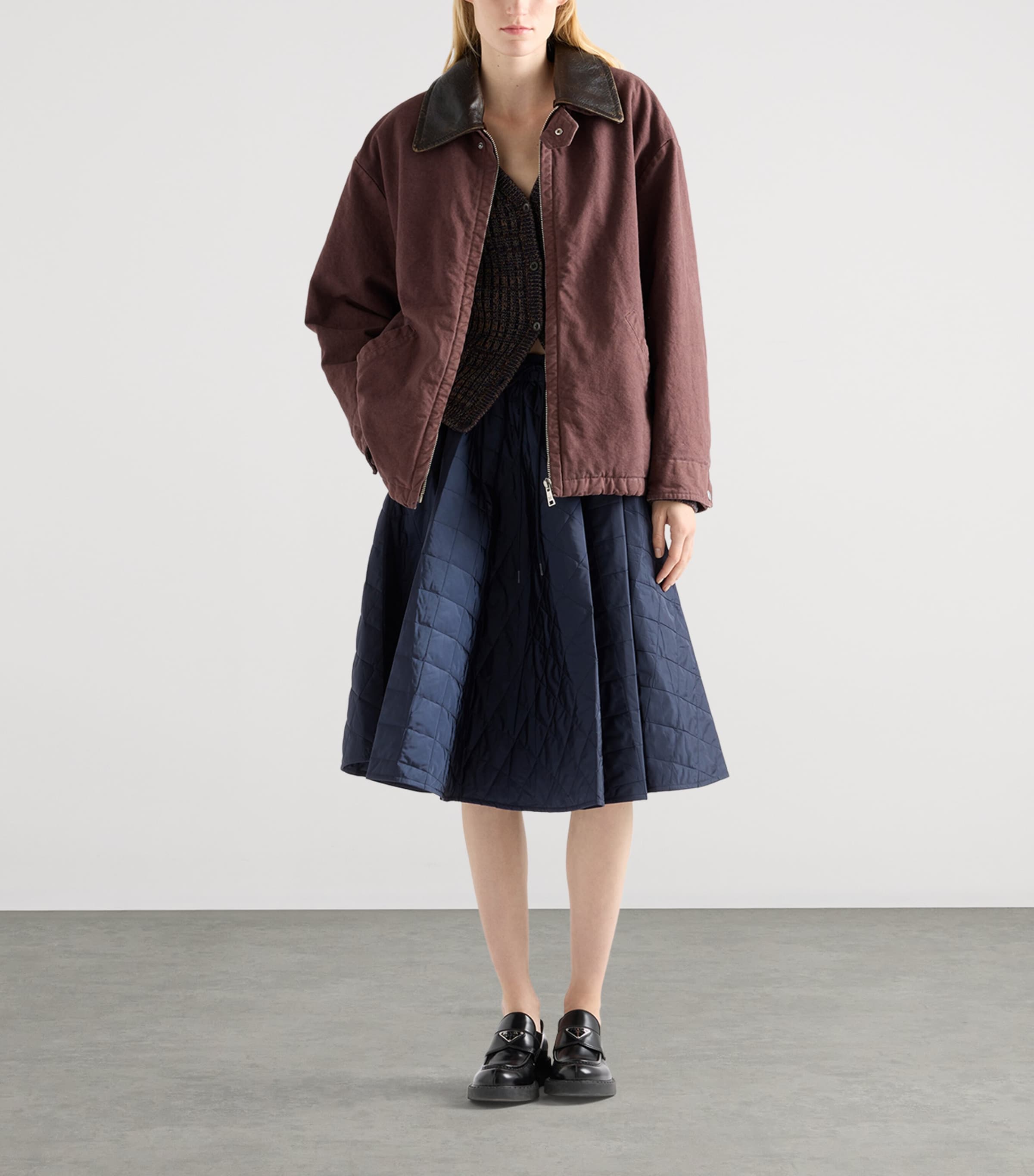 Re-Nylon Midi Circle Skirt F0AIN Image 2