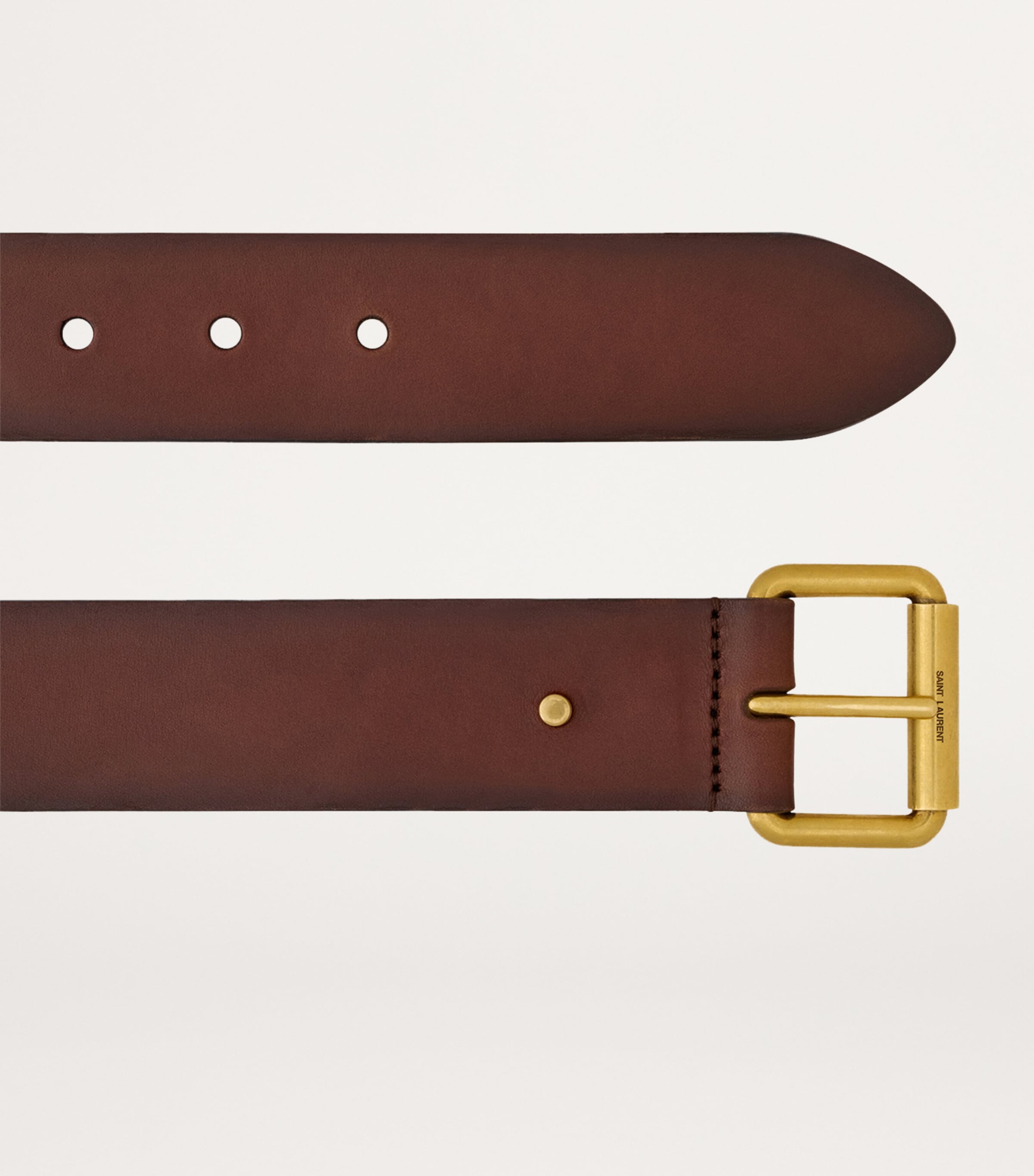 Saint Laurent Leather Motorcycle Belt Image 2